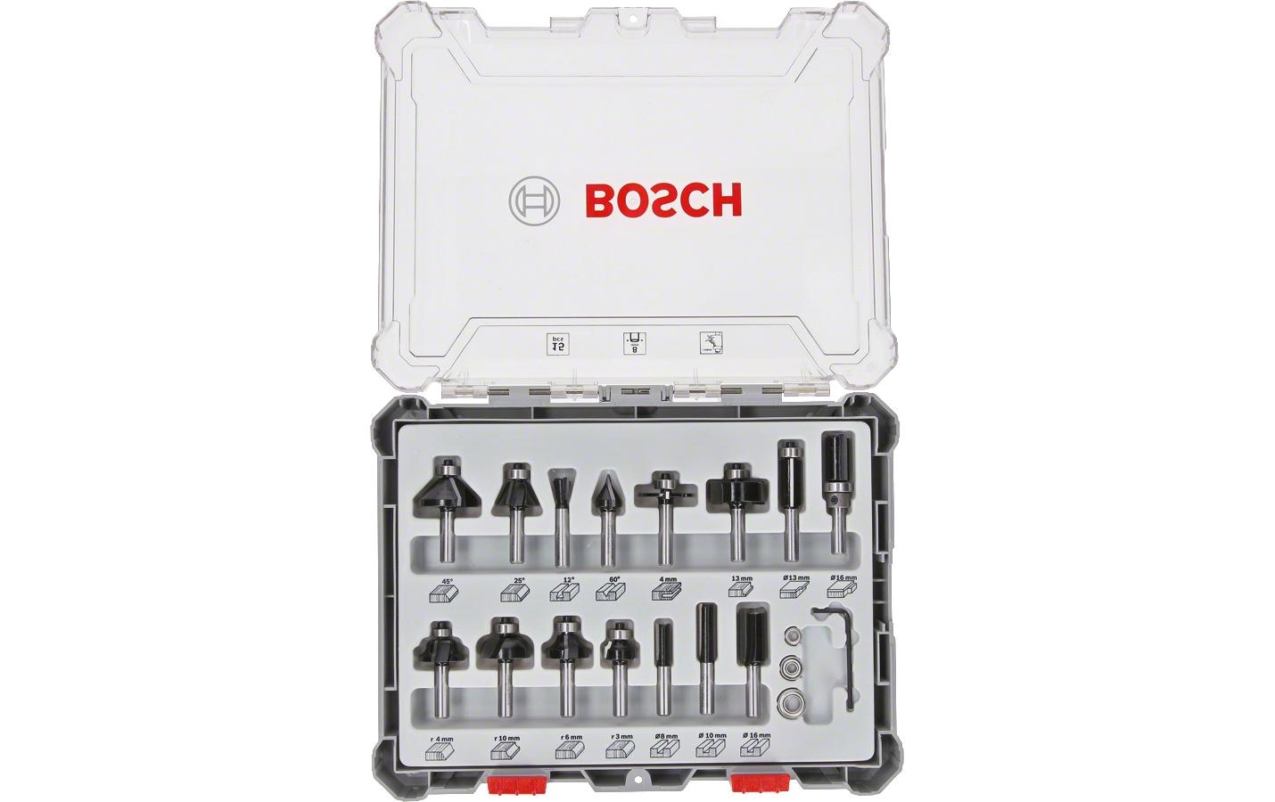 Bosch Professional Holz-Nutfräser »Fräserset 8-mm-S«