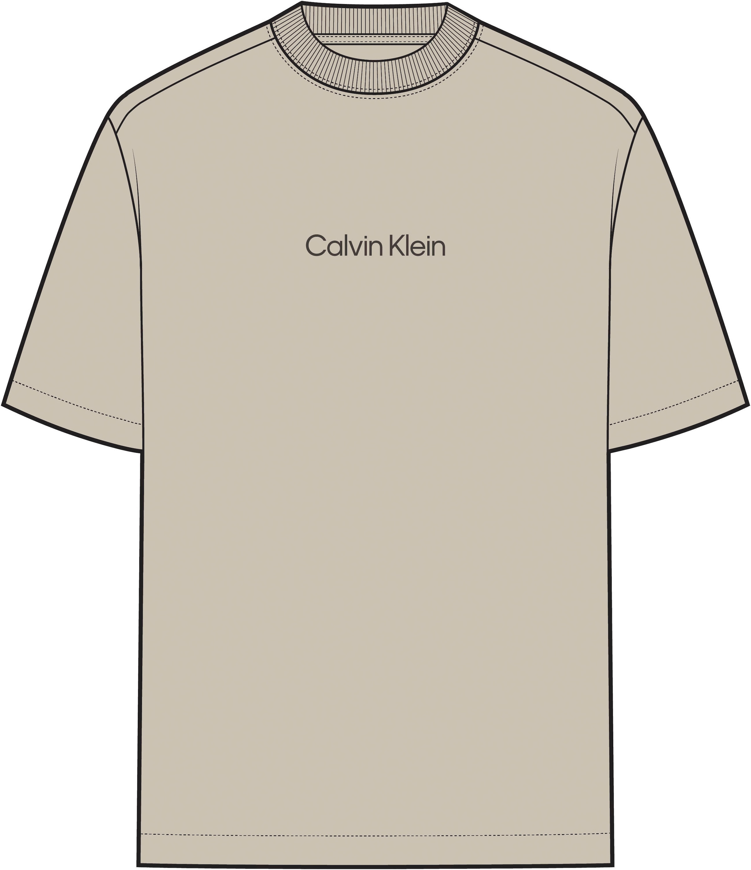 Calvin Klein T-Shirt »SS RLXD STANDARD LOGO CREWNK TEE« Rundhalsausschnitt, relaxed fit