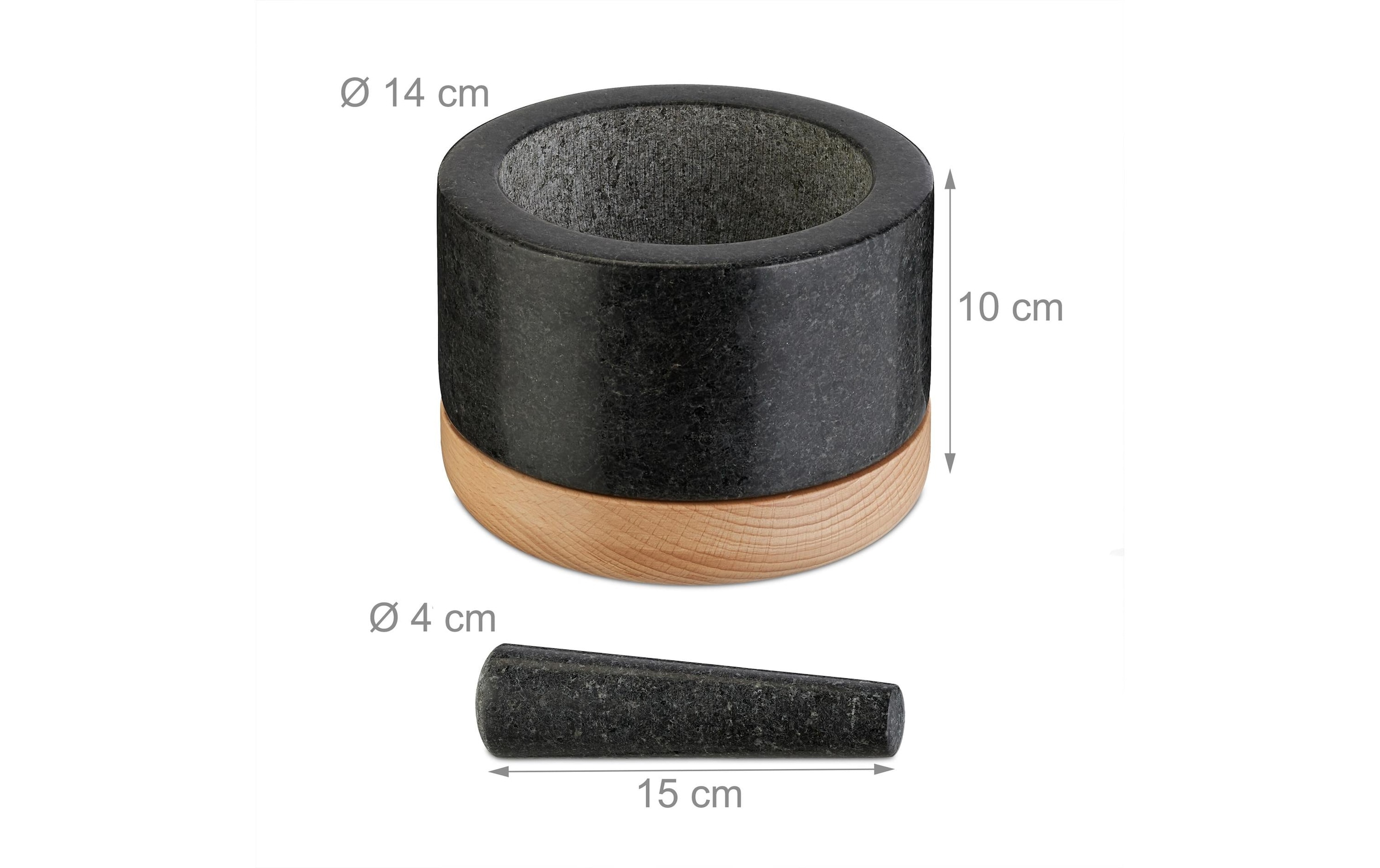relaxdays Mörser »14 cm«