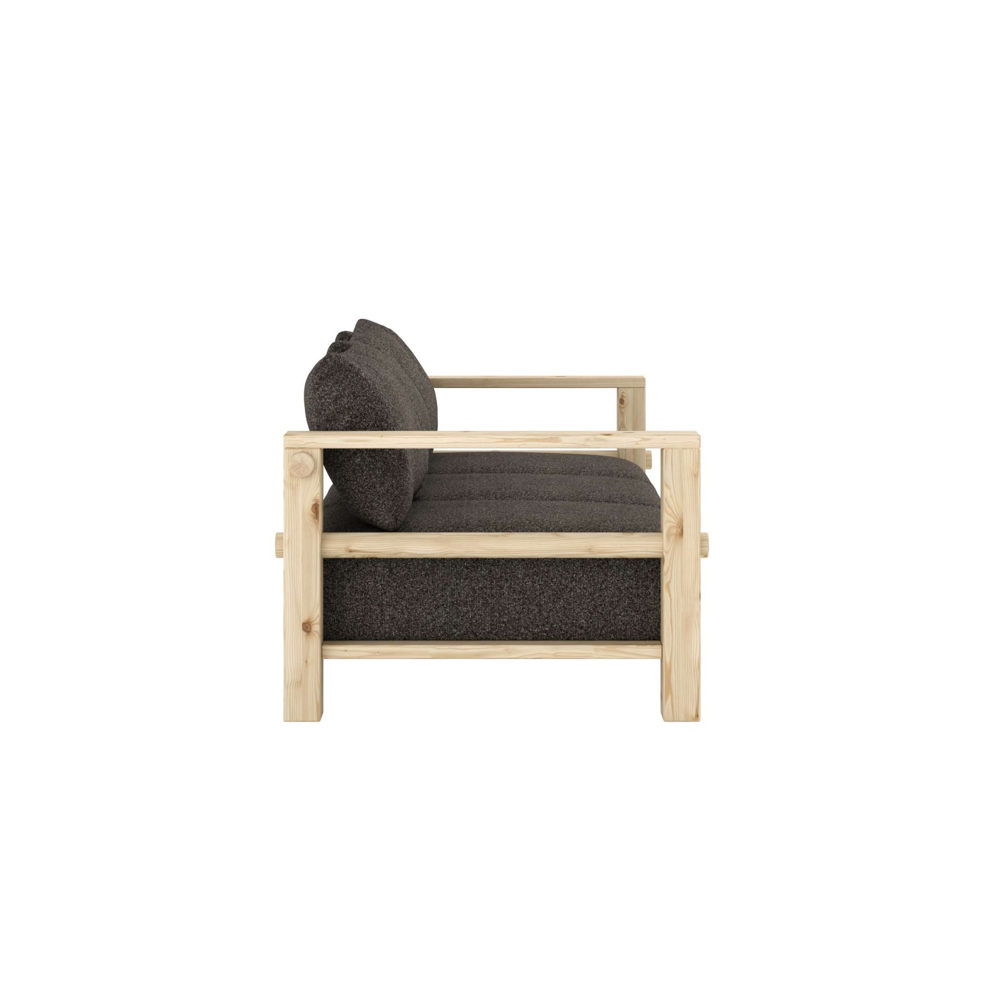Karup Design Canapé »Bare Sofa, Schlafsofa mit Boxspring, 3-Sitzer, Couch, Bettfunktion« Matelas boxspring avec ressorts, 3 coussins dorsaux, fabriqué en Europe