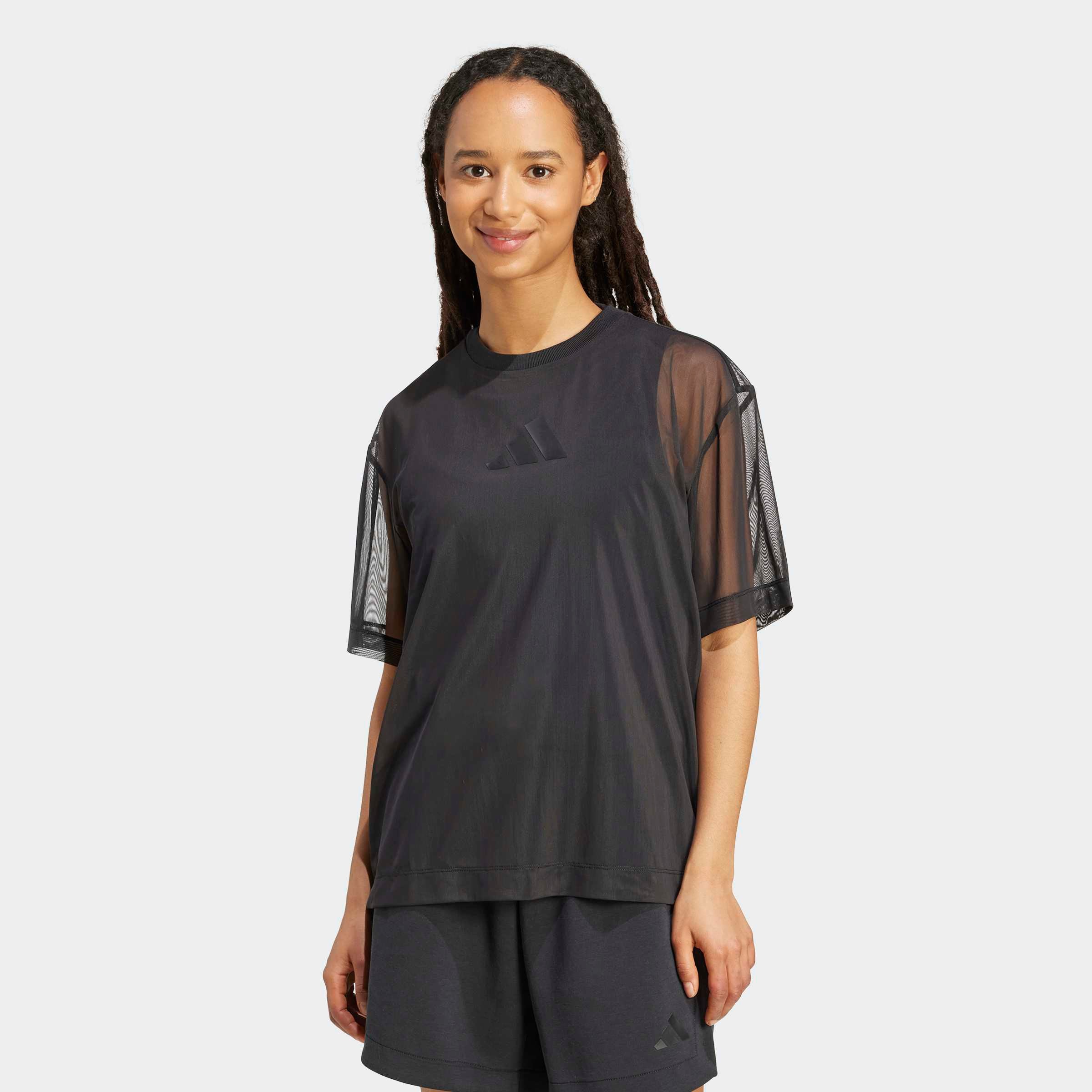adidas Sportswear T-shirt »W ALL SZN SH T« lockere Passform, mit Zwickel unter den Armen