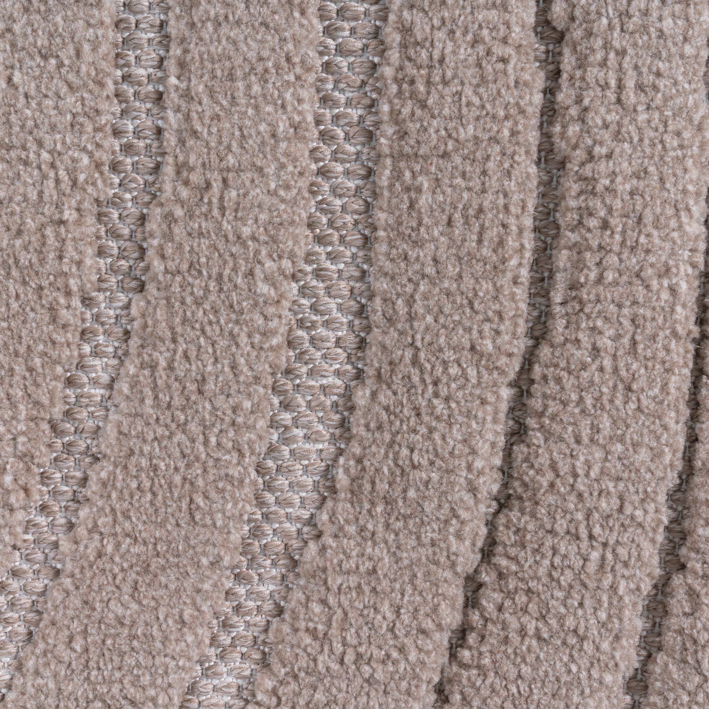 GOODproduct Tapis »Samelia mit Fransen, Wellendesign, Balkon, Camping« Rectangulaire 6 mm Höhe Hoch-Tief-Struktur, In- und Outdoor geeignet für Küche oder Esszimmer