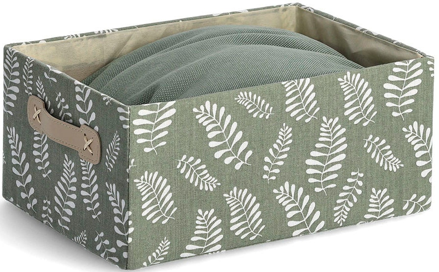 Zeller Present Boîte de rangement »Leaves« Baumwollmix