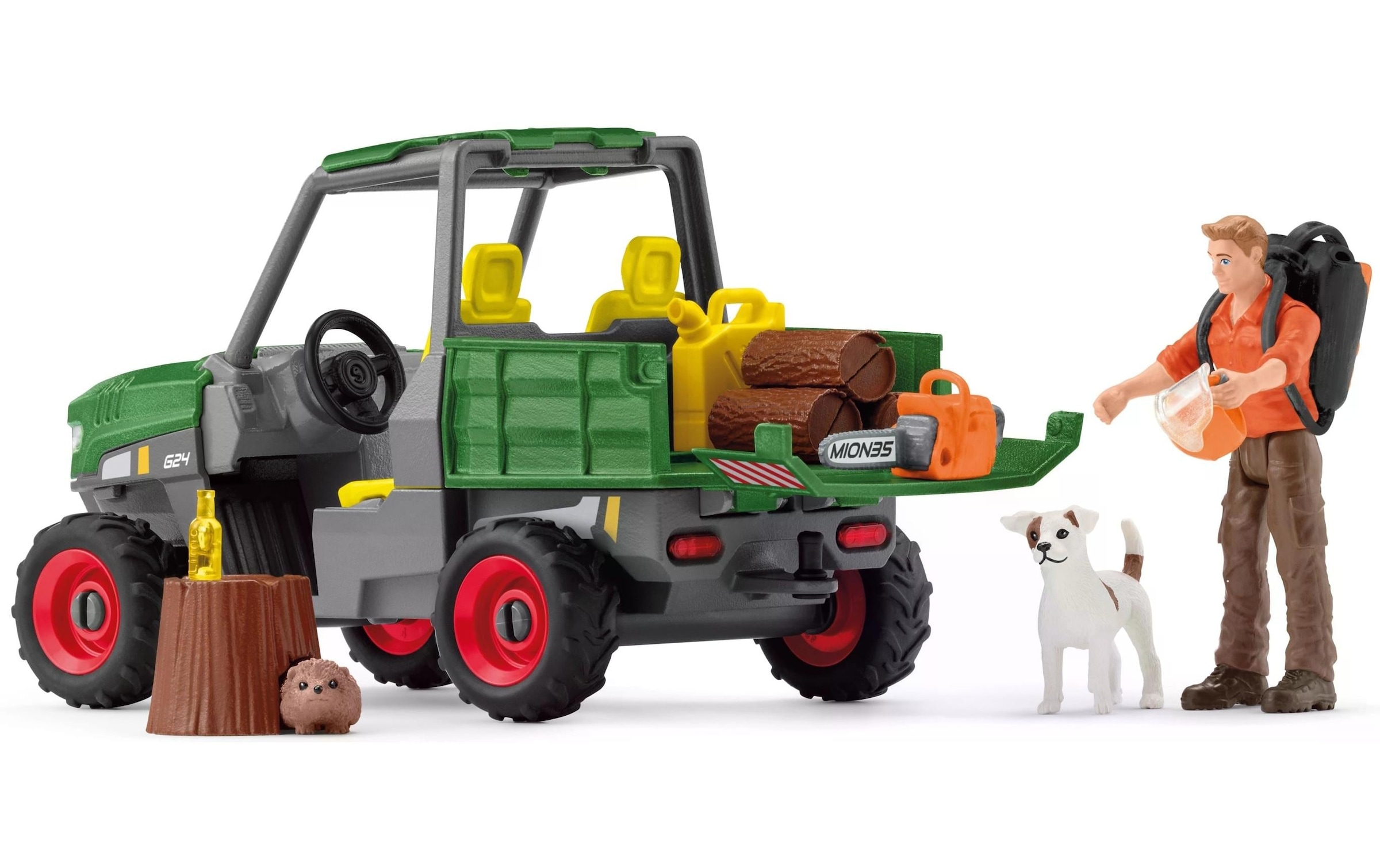 Schleich® Spielwelt »Farm World Waldbauer mit Fahrzeug«