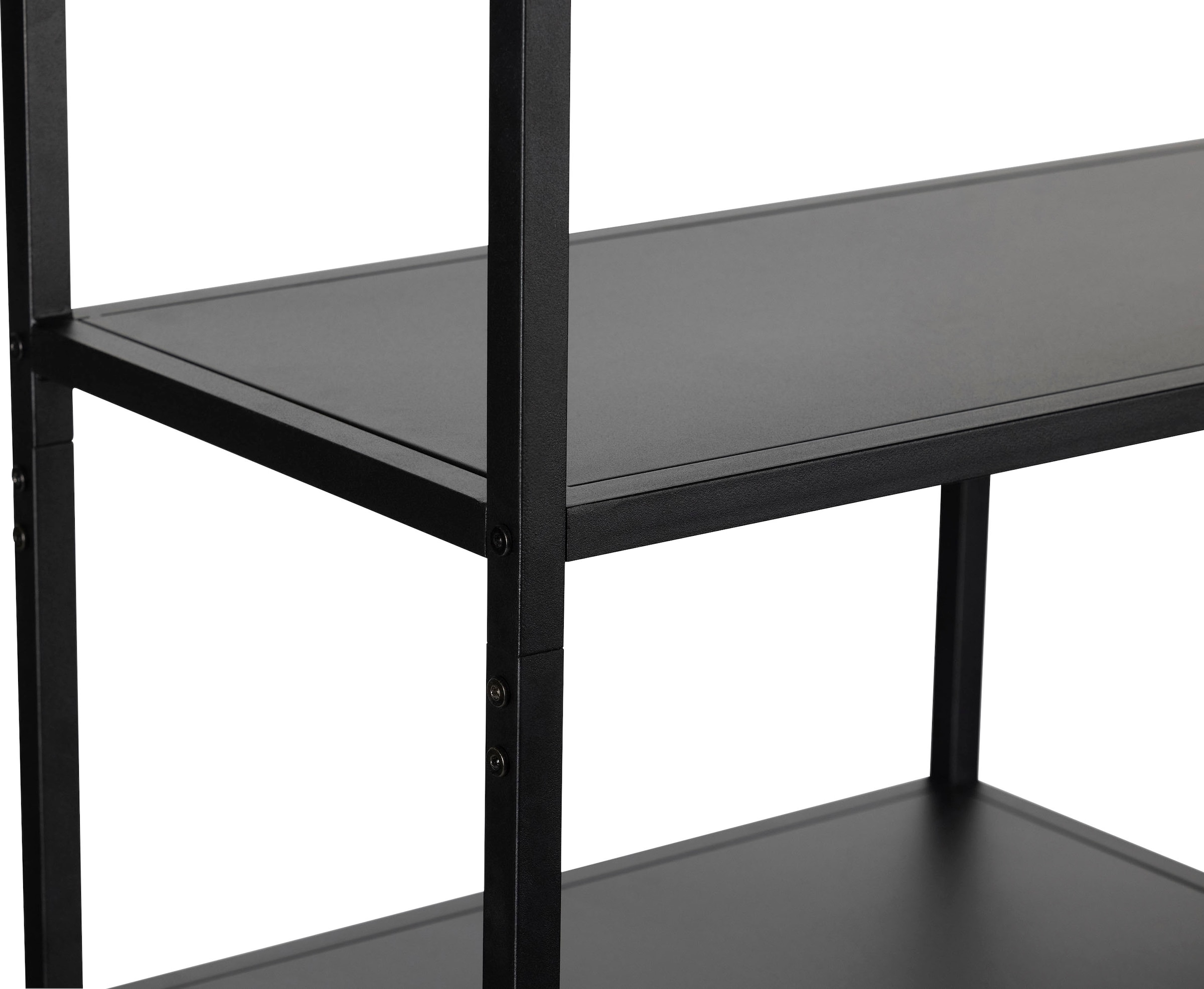 WOOOD Étagère à livres »Teun Metall pulverbeschichtet, H 188 x B 85 x T 35 cm« Capacité de charge 30 kg par sol, fixation murale, facile d'entretien