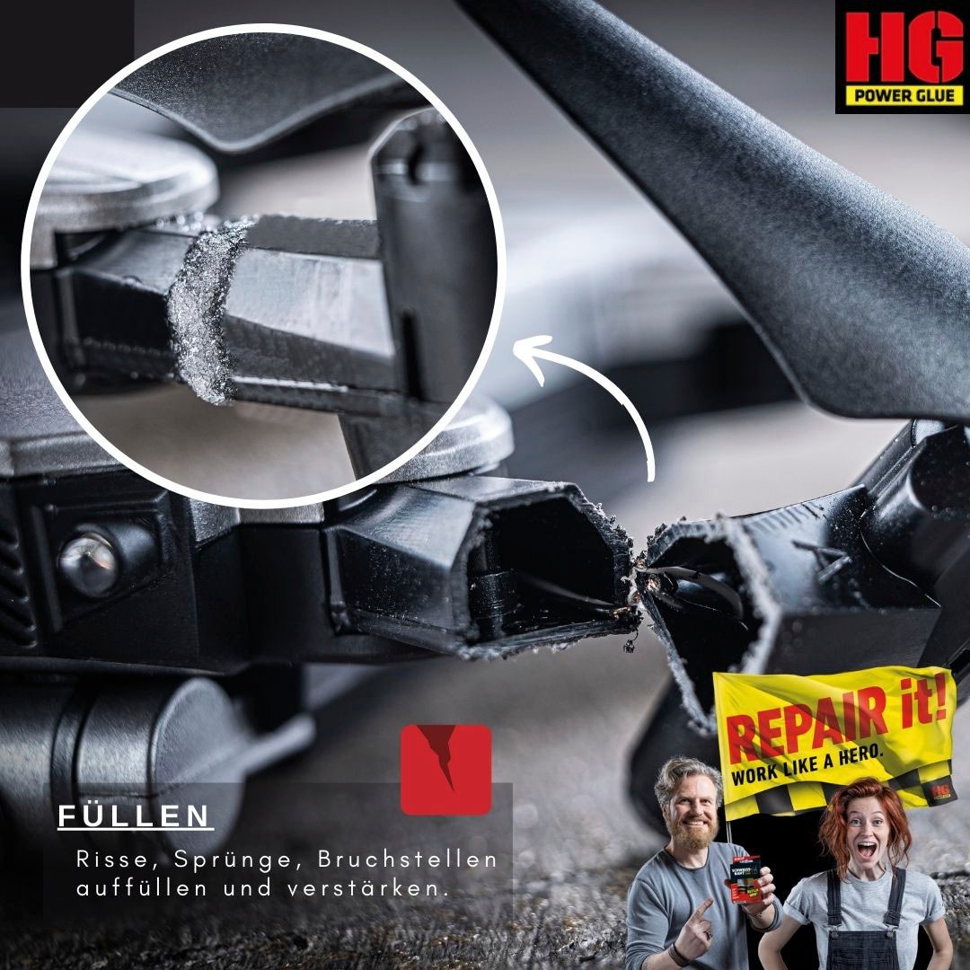 HG Reparatur-Set »PowerGlue« 7 Stk. tlg. XXL-Profikoffer, die Schweissnaht aus der Flasche