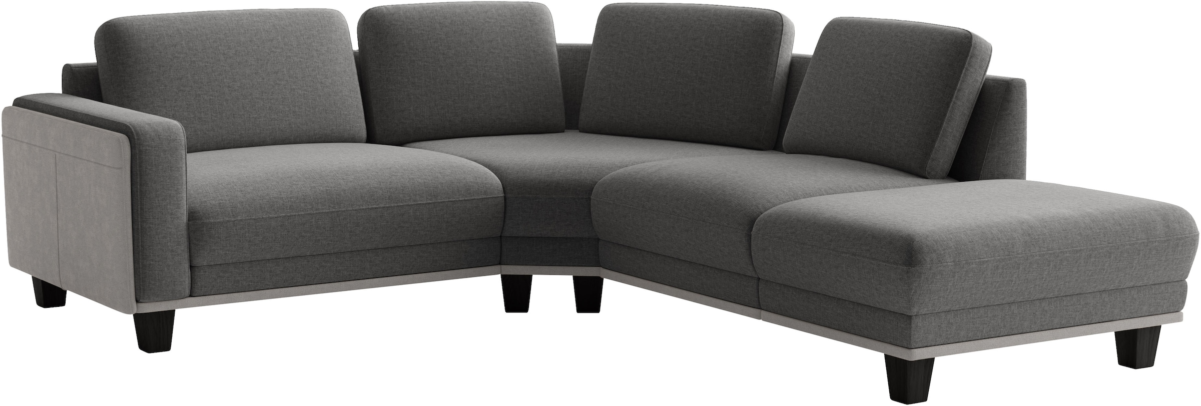 sit&more Ecksofa »Concept« Modernes Sofa in drei Fussfarben zur Auswahl