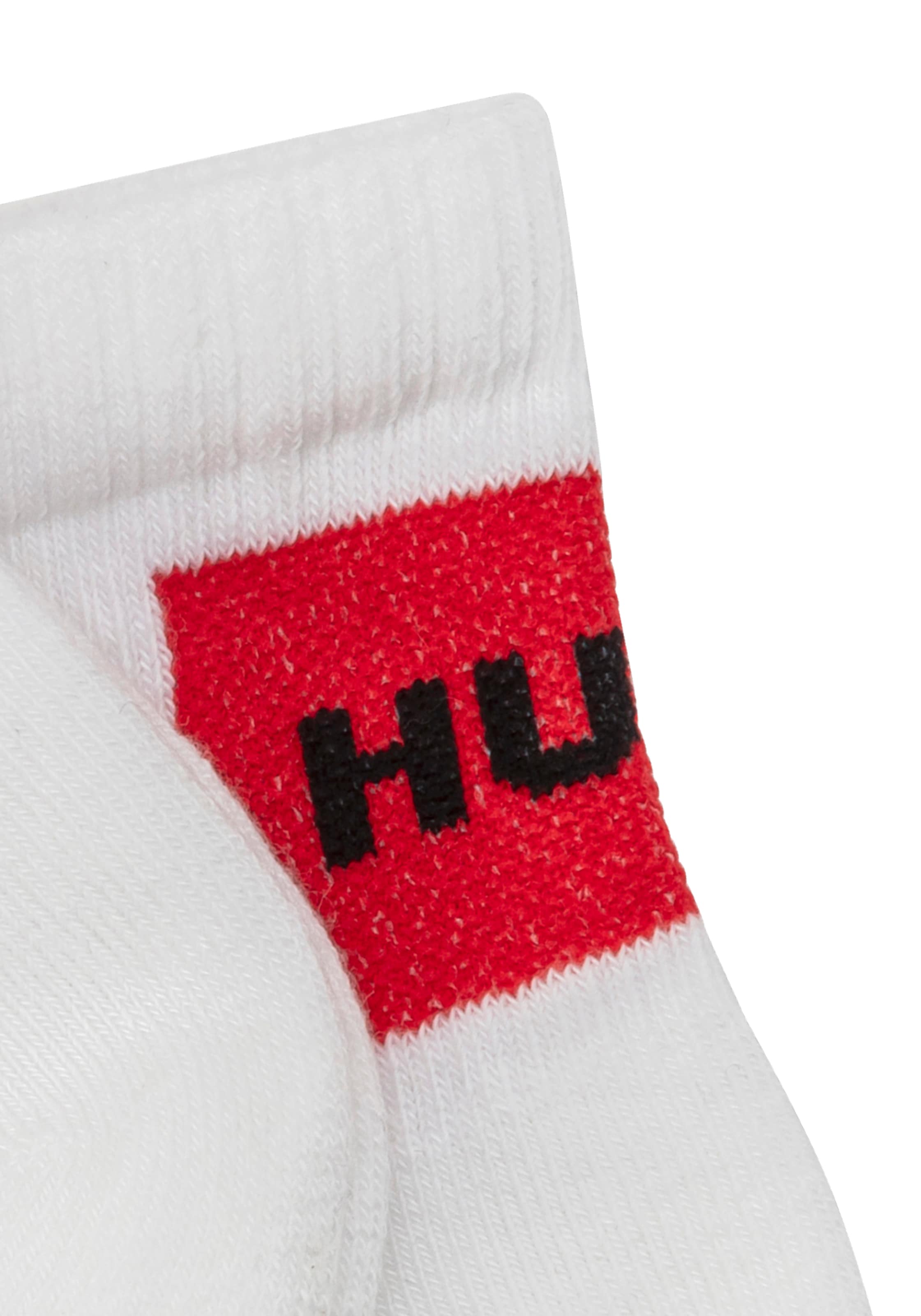 HUGO Underwear Chaussettes de loisirs Packung, 3er, 3 Couple tlg. mit kontrastfarbenem HUGO Logo