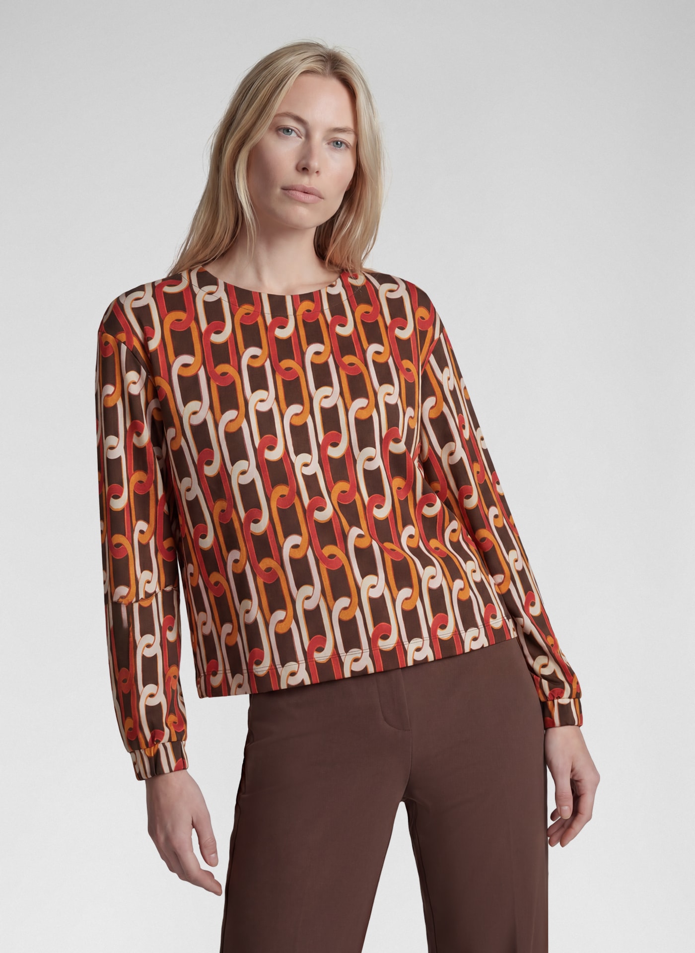 Rabe T-shirt à manches longues avec motif intégral