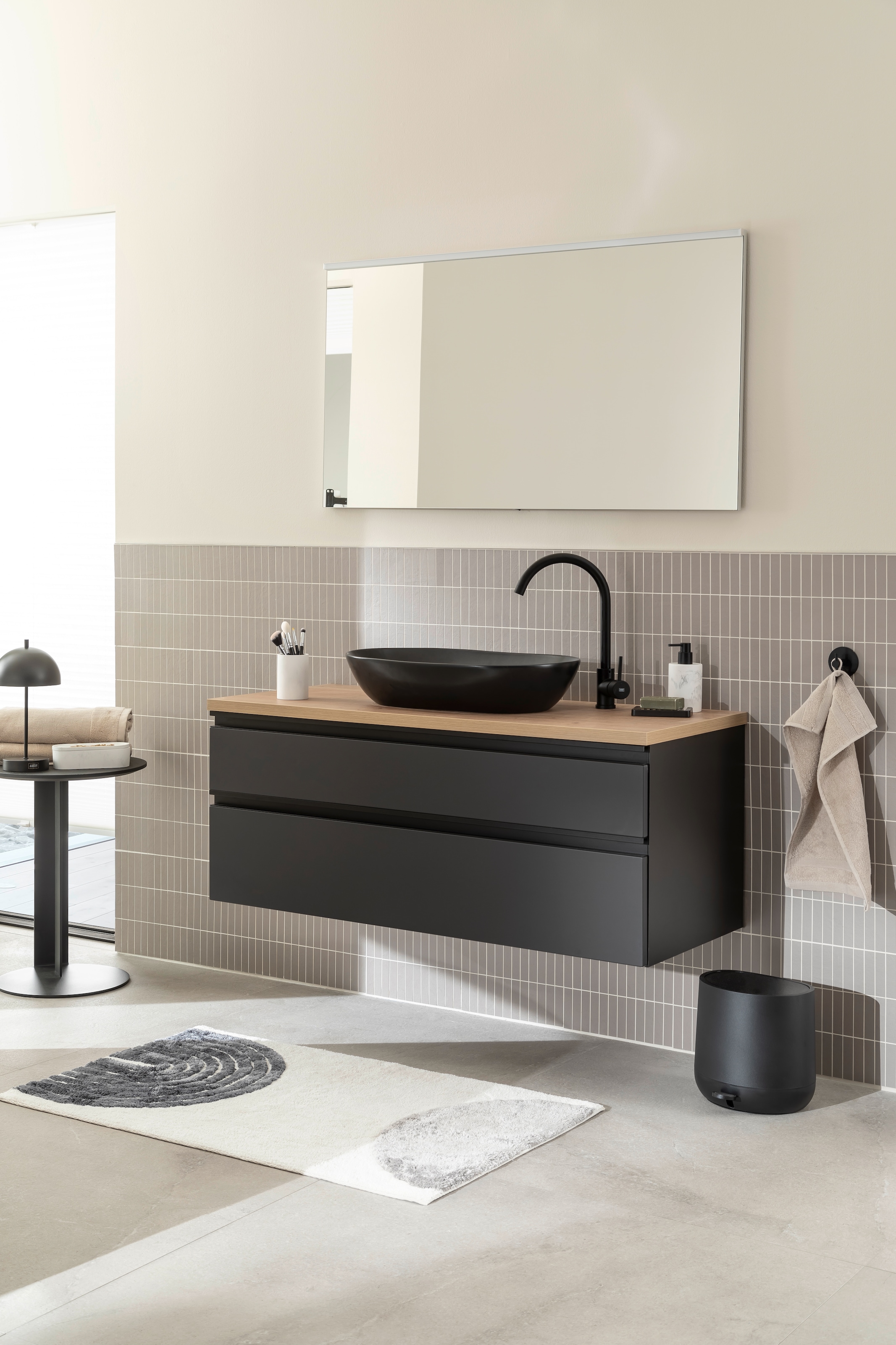 SCHÖNER WOHNEN-Kollektion Tapis de bain »Barbados 233« Höhe 17 mm kuschelweicher Badezimmerteppich, waschbar