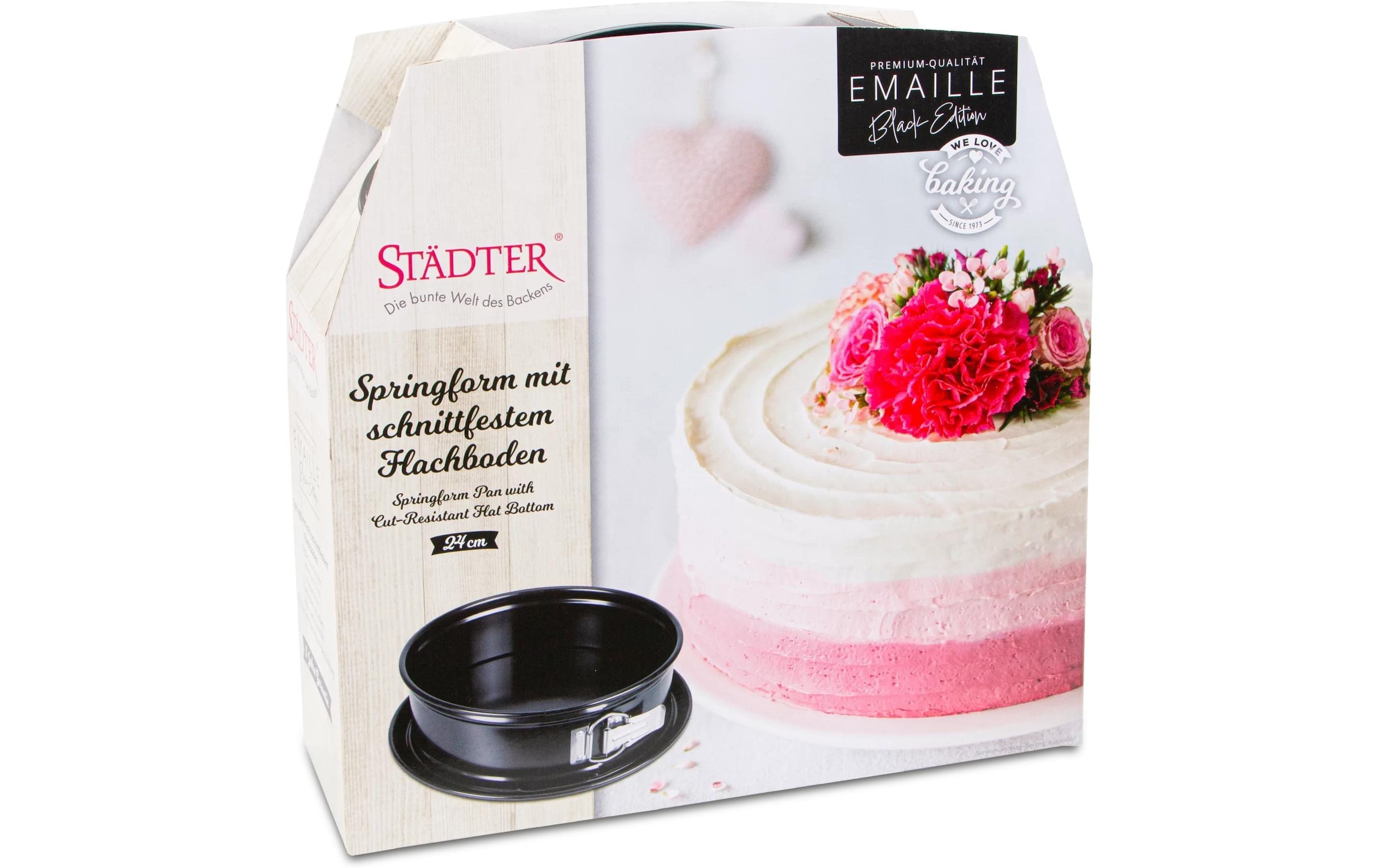 STÄDTER Backform »Emaille mit Flachboden«