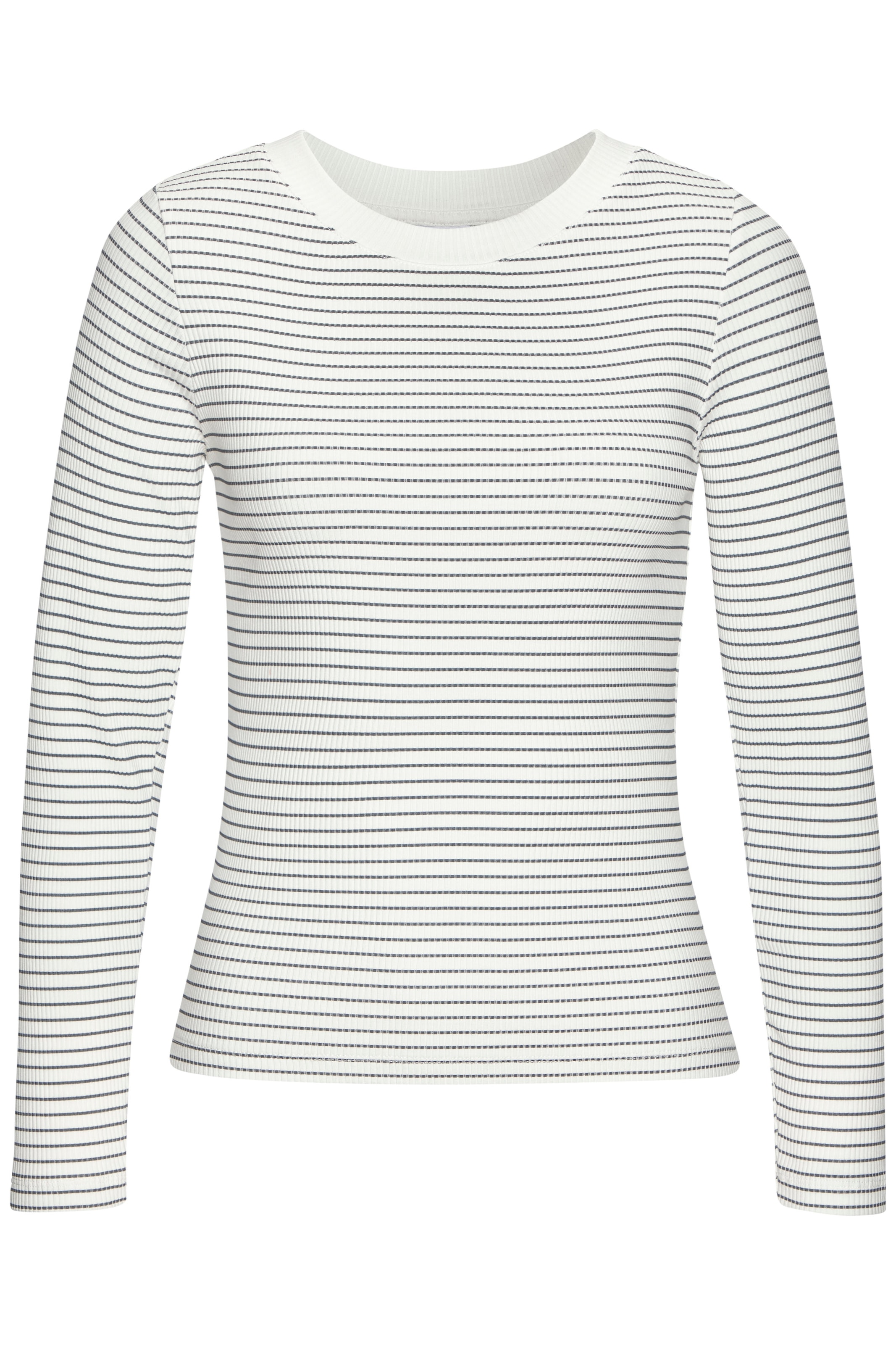 LASCANA T-shirt à manches longues aus Rippware, Streifenshirt