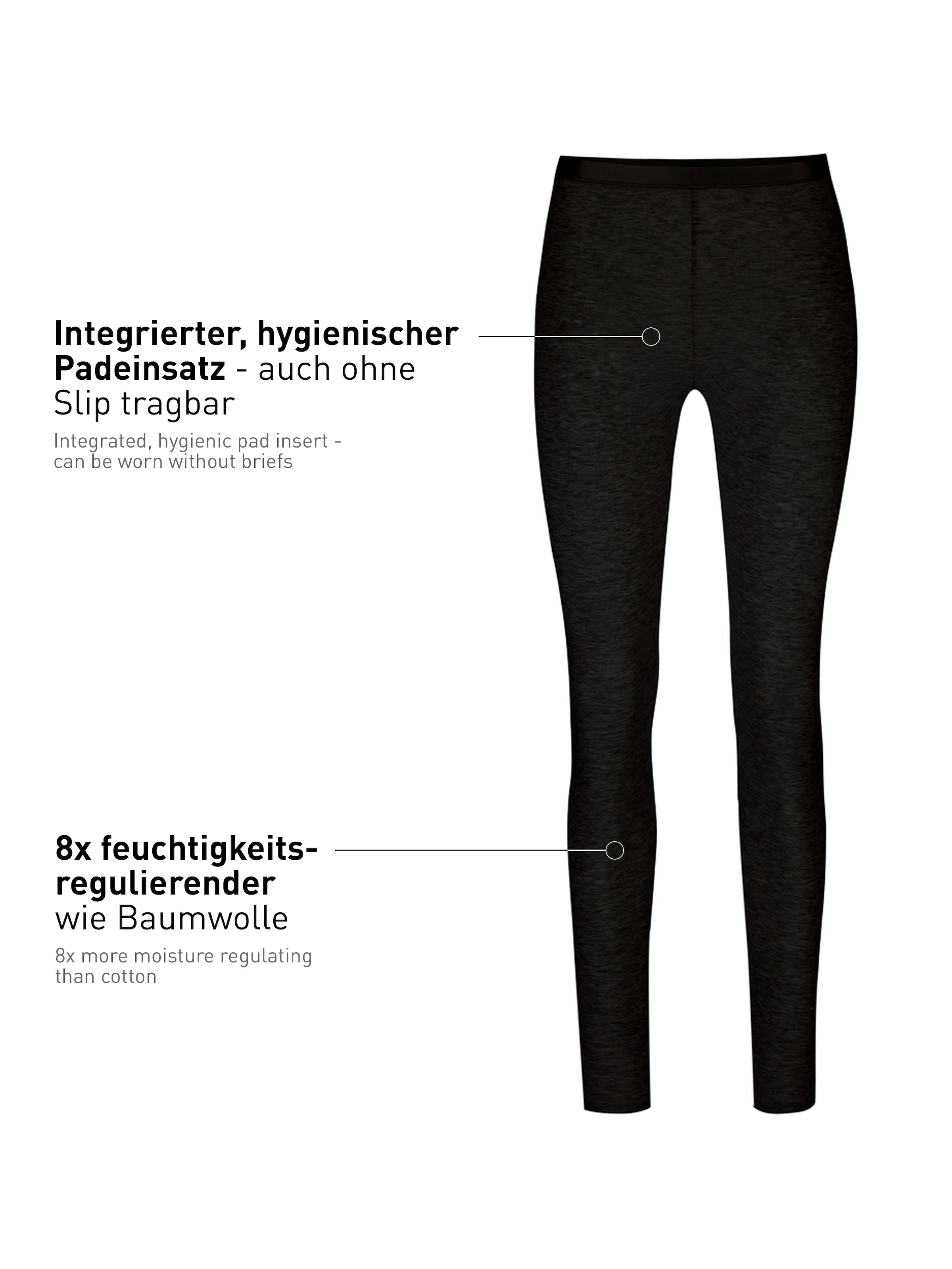 CALIDA Leggings »Natural Comfort«  Cotton-Mix, elastisch, pillingarm, Single Jersey Qualität,
