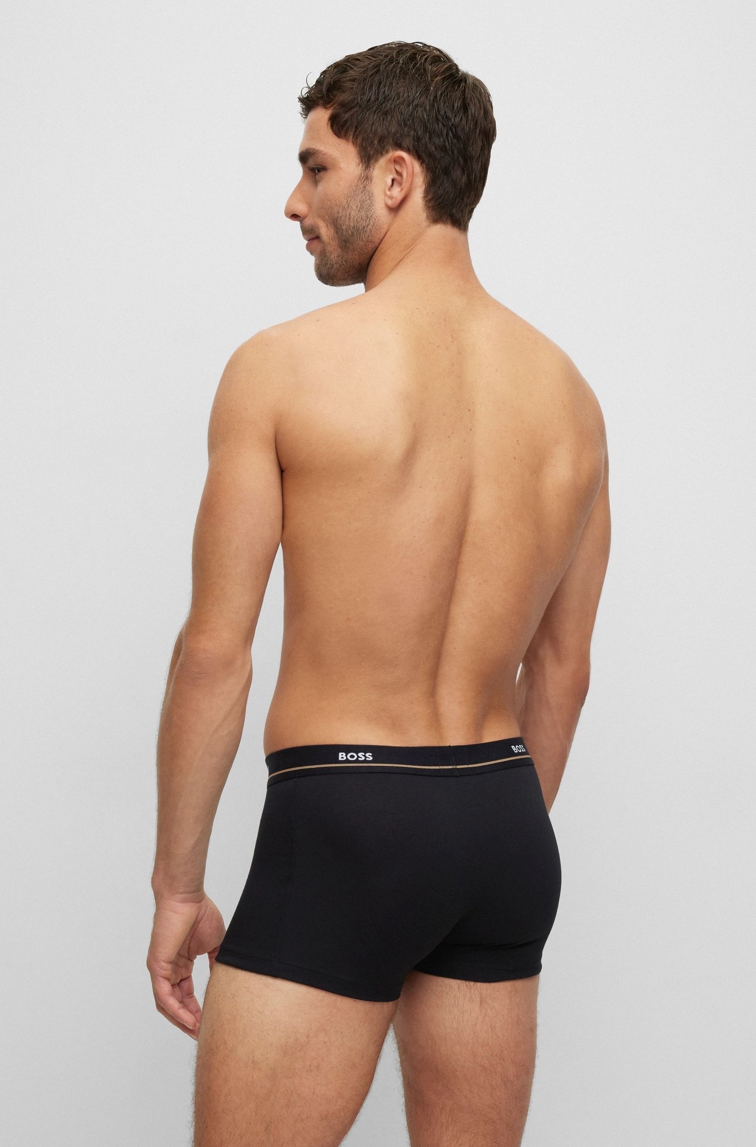 BOSS Tronc »Trunk 5P Essential« Packung, 5er Pack, 5 cuis mit modischem, teilweise kontrastfarbenen BOSS Logo-Elastikbund