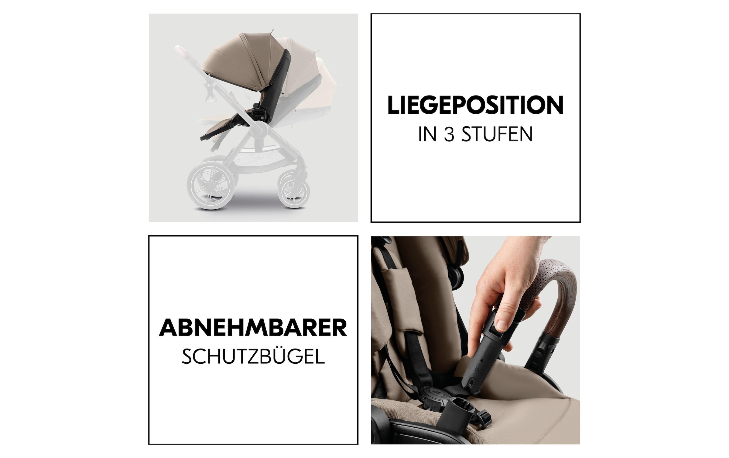 Hauck Kombi-Kinderwagen »Comfort N Care Air« 22 kg Belastbarkeit bis 22 kg