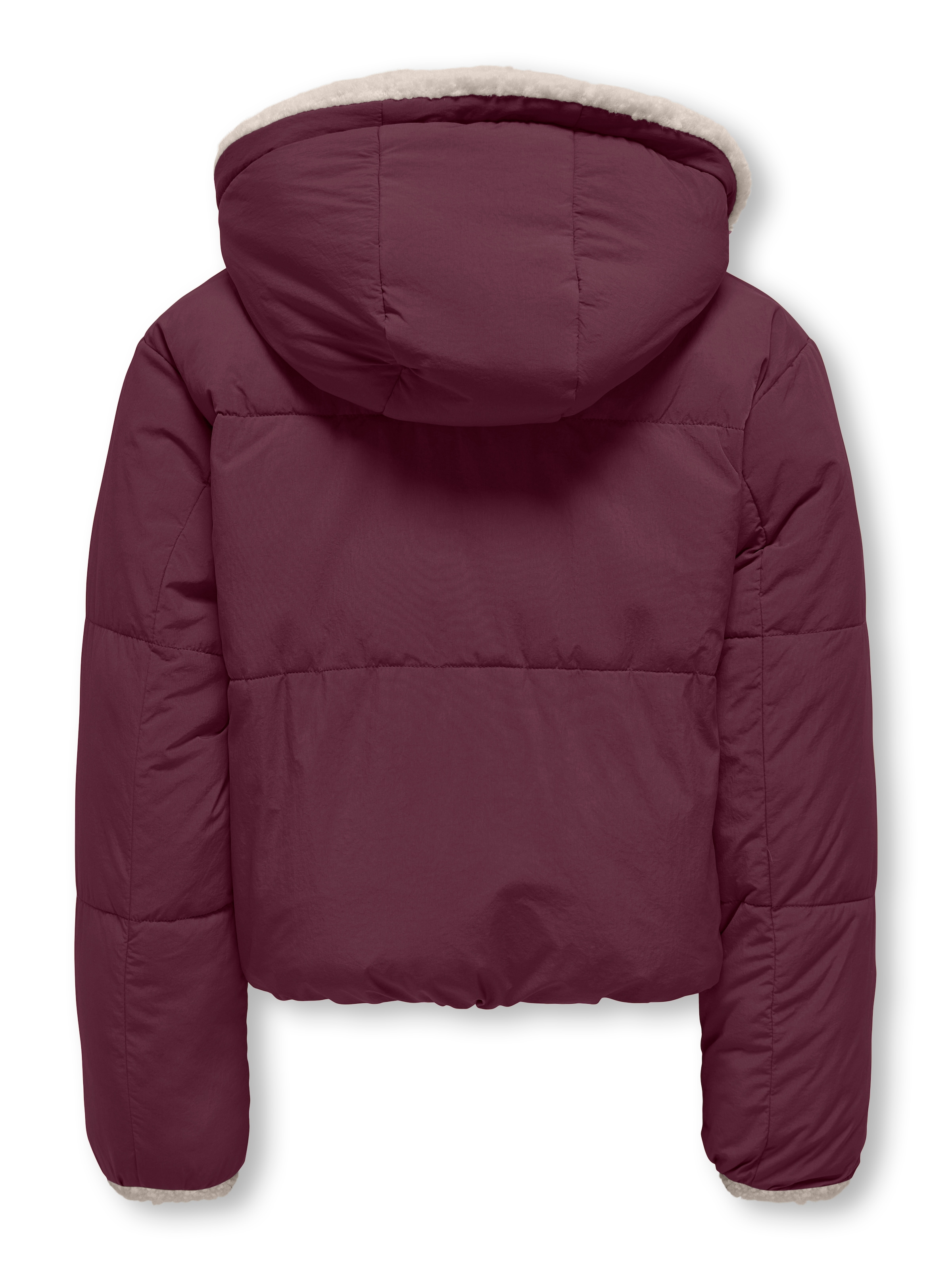 KIDS ONLY Veste réversible »KOGMARIA REVERSIBLE PUFFER JACKET OTW« mit Kapuze als Plüschjacke oder Steppjacke tragbar