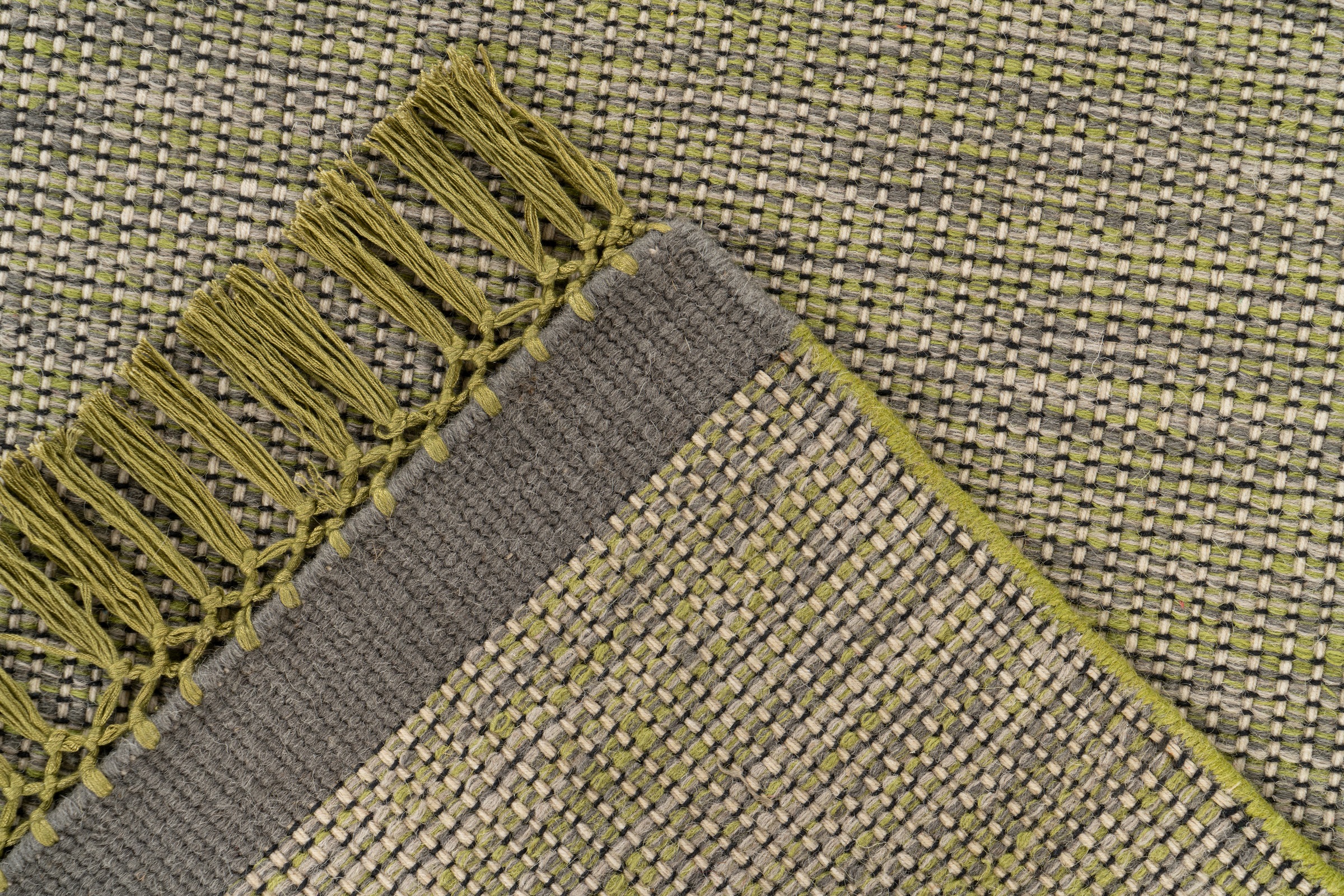 Arte Espina Tapis »Nomad 8064« Rectangulaire 11 mm Höhe Handgemachter Fransenteppich in neutralem Design