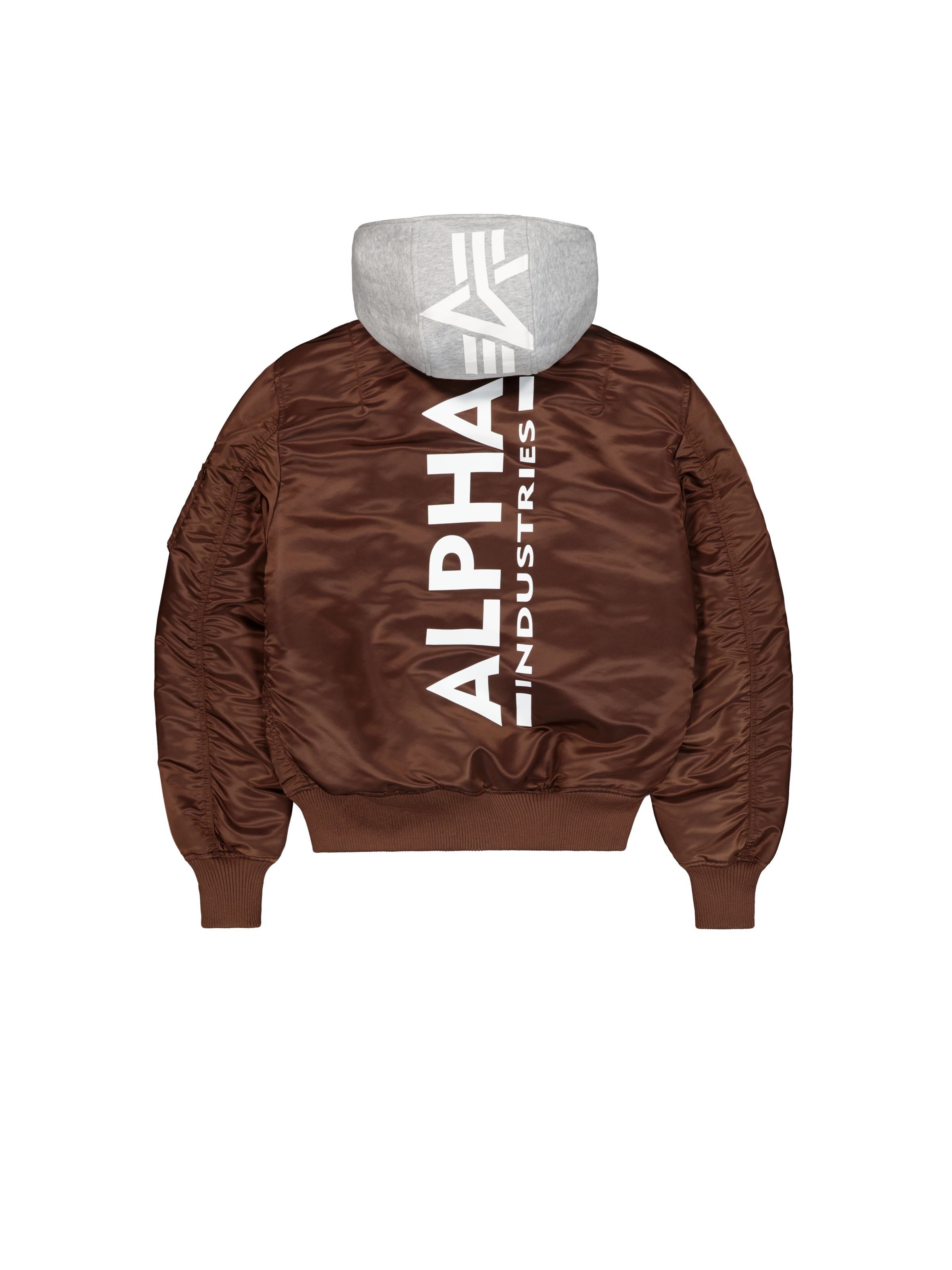Alpha Industries Bomberjacke »MA-1 ZH Back Print« mit Kapuze Kunstfaser, slim fit