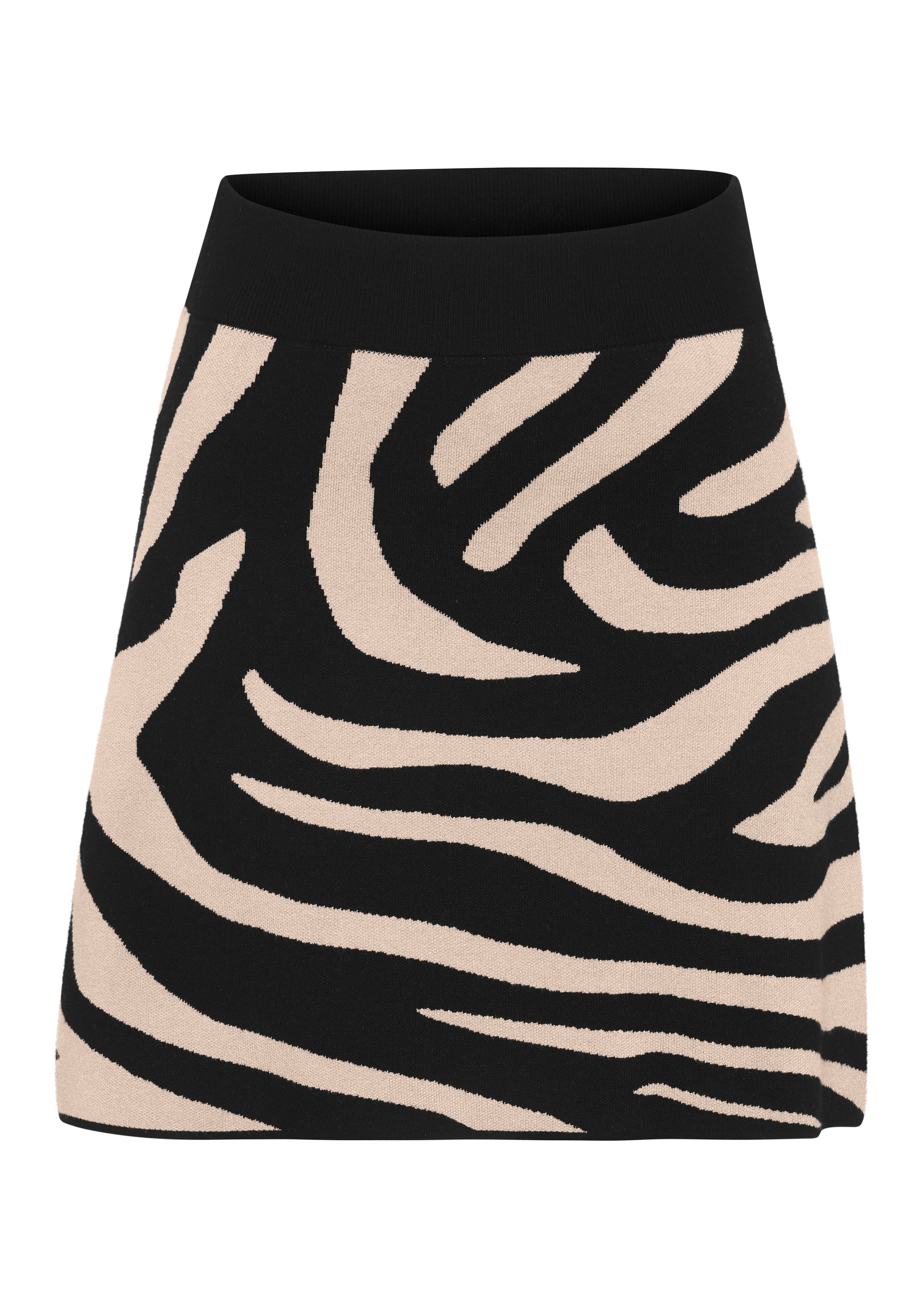 LASCANA Jupe en tricot »mit Animalmuster und leicht ausgestellter Passform« en forme A avec motif animalier