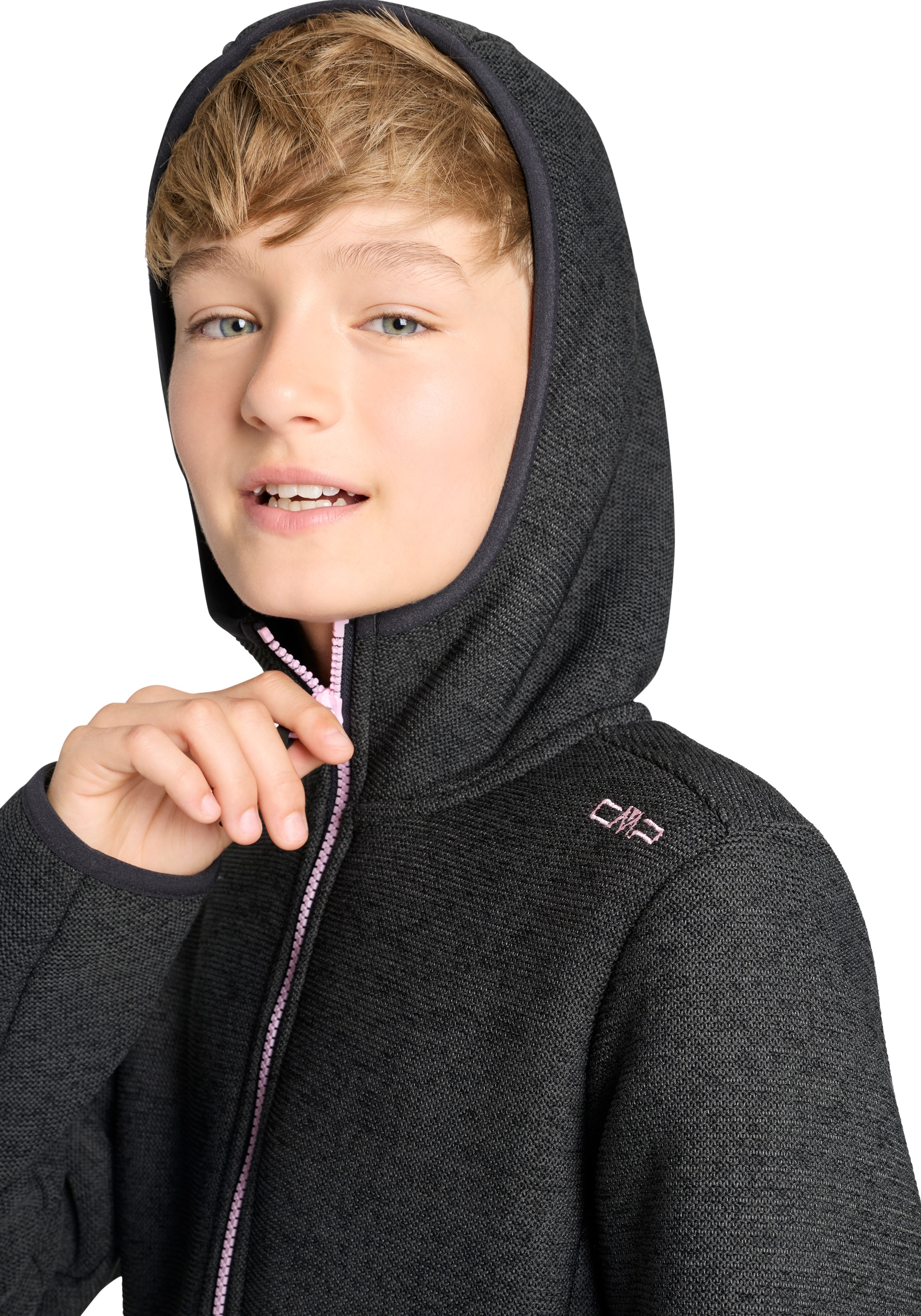 CMP Veste en laine polaire mit fester Kapuze, aus Polyester, sportlicher Stil