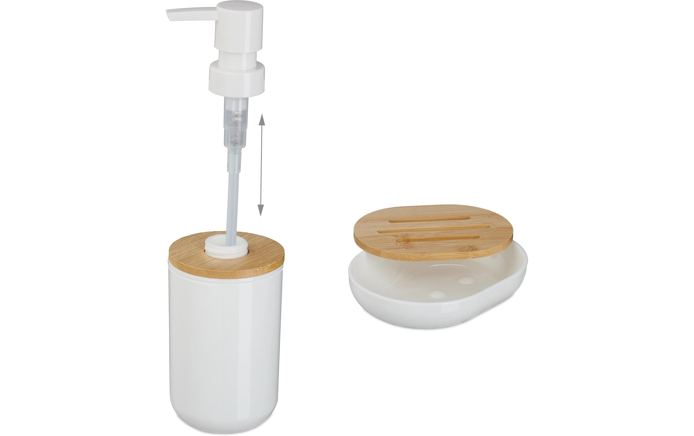 relaxdays Set d'accessoires de salle de bain »7-teilig«