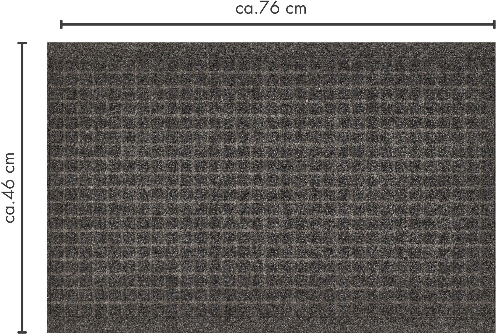 Andiamo Tapis de sol »Kenora« Rectangulaire 8,5 mm Höhe tapis d'entrée, robuste, lavable, tapis de porte, antidérapant