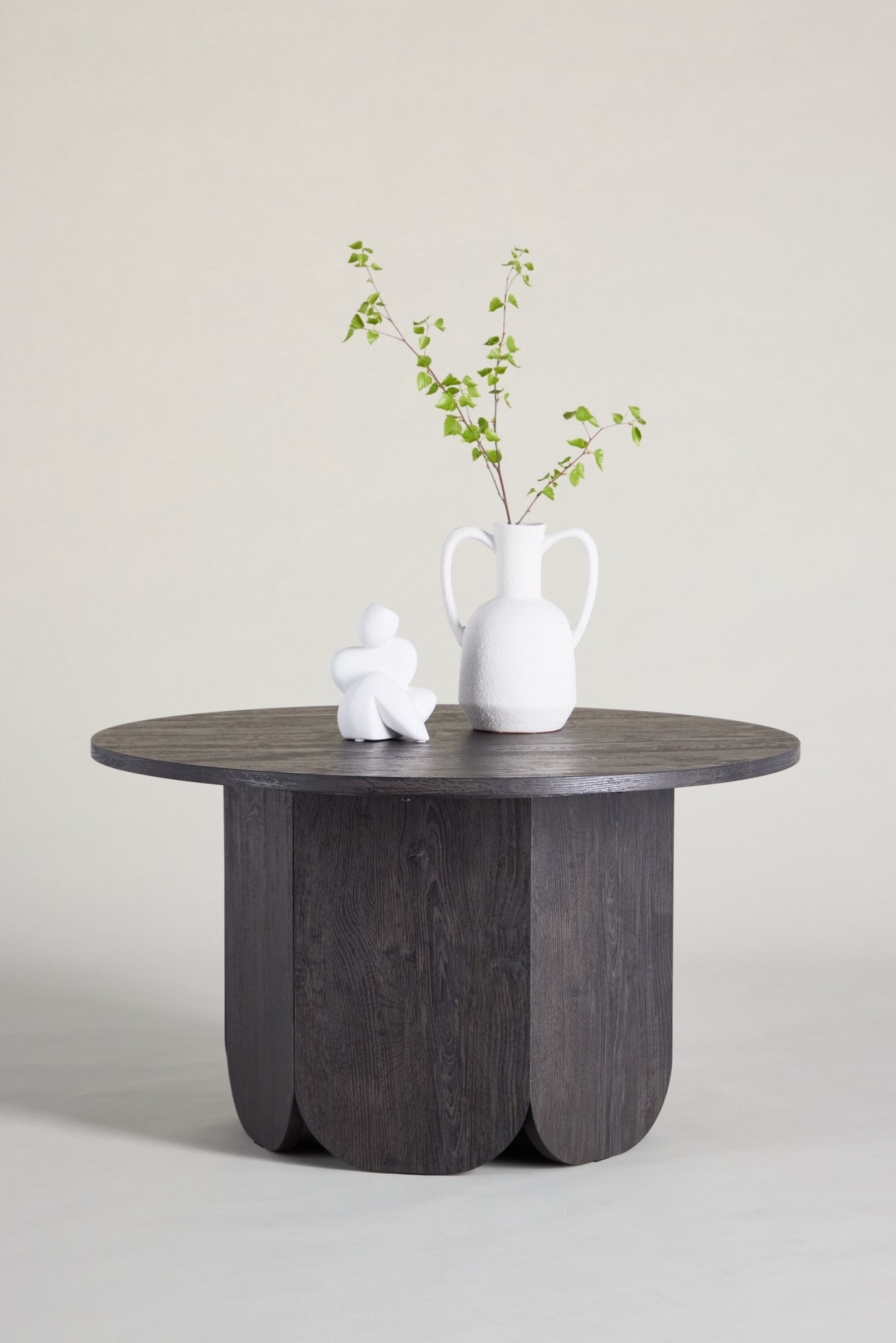 Venture Home Table basse Table basse, MDF, stratifié papier, ronde, spacieuse, moderne