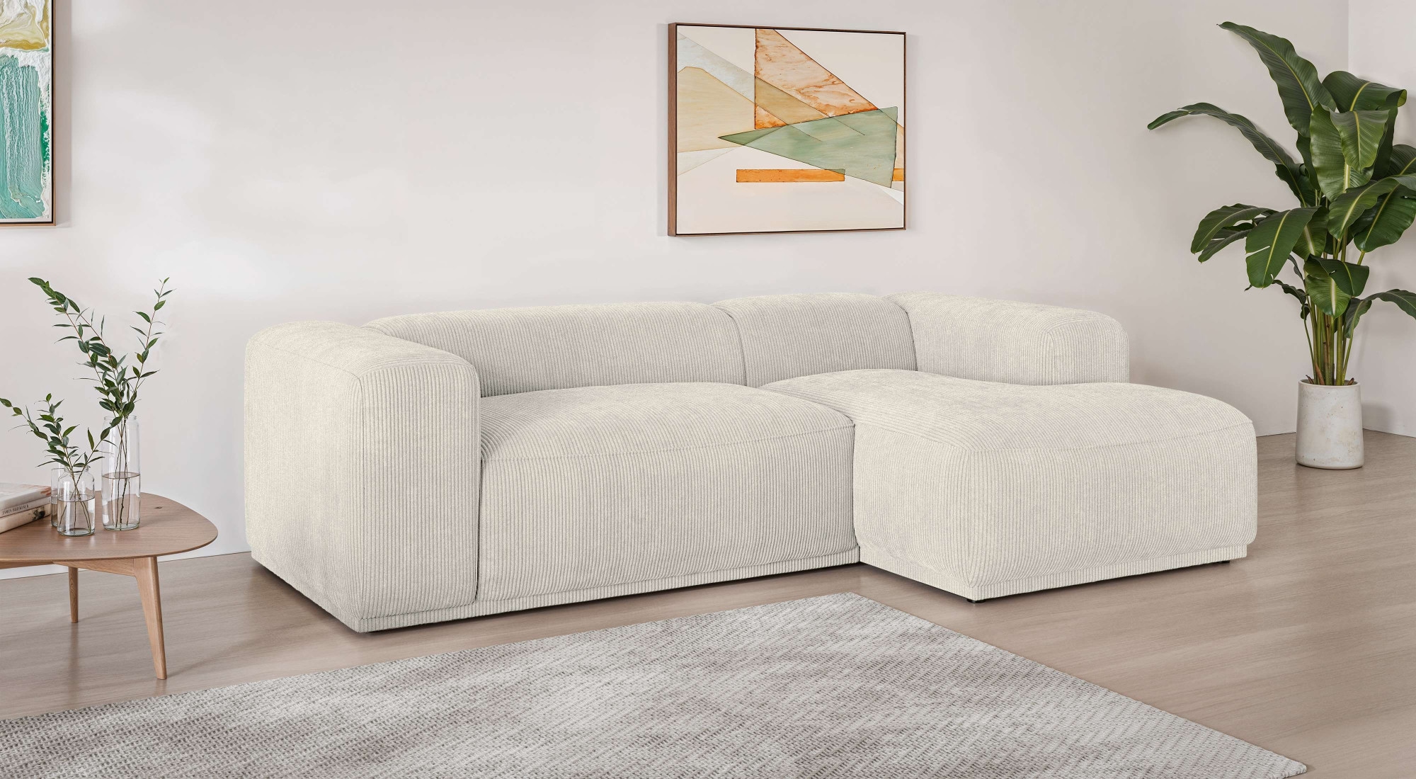 s.Oliver Ecksofa »EMMERIK Designersofa, L-Form mit Wellenfederung, B/T/H: 260/155/73 cm« hoher Sitzkomfort, gemütlich und modern, auch in Cord