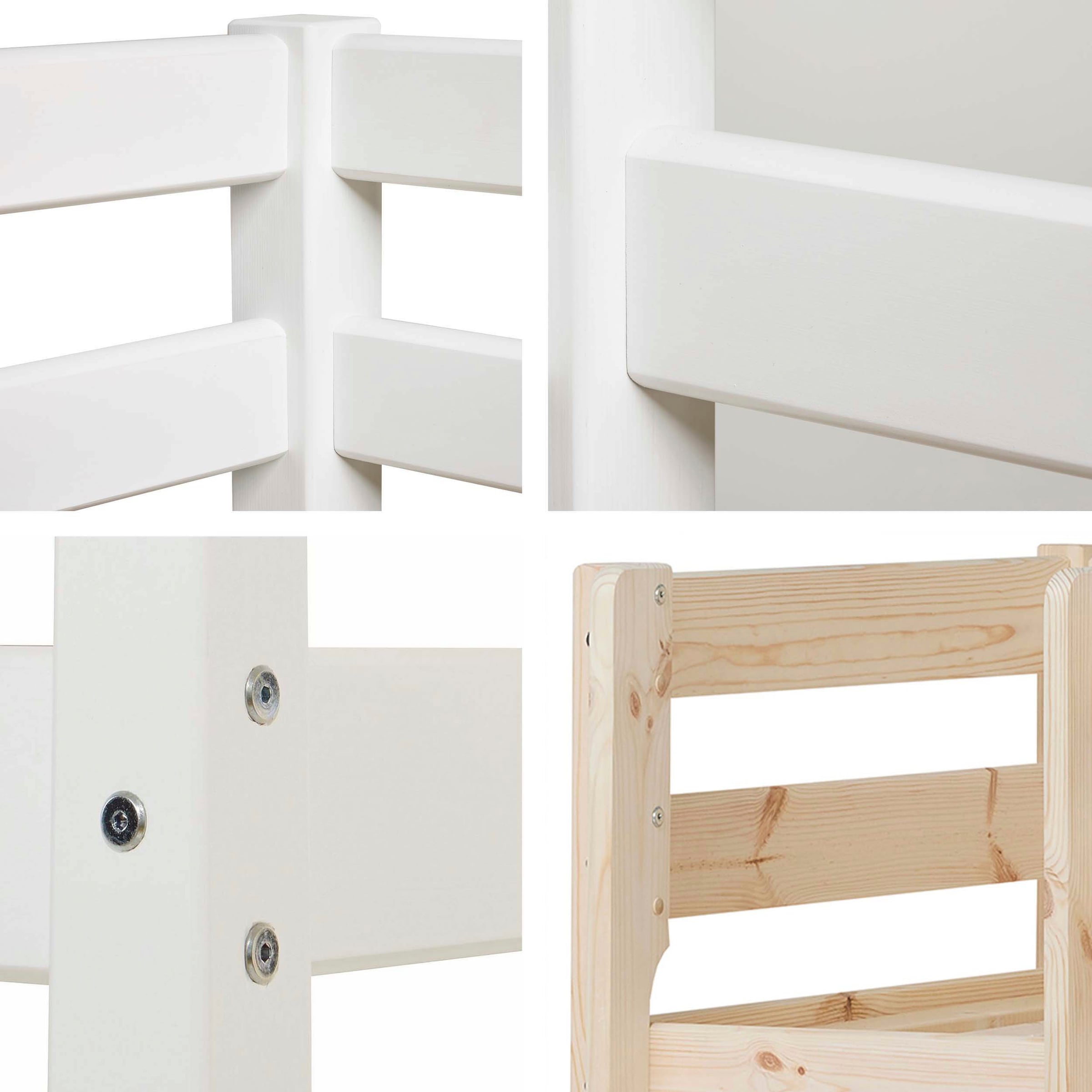 Hoppekids Spielbett »ECO COMFORT, Hochbett, in 2 Einzelbetten teilbar« Höhe 72cm, Farbe & Grösse & Matratze