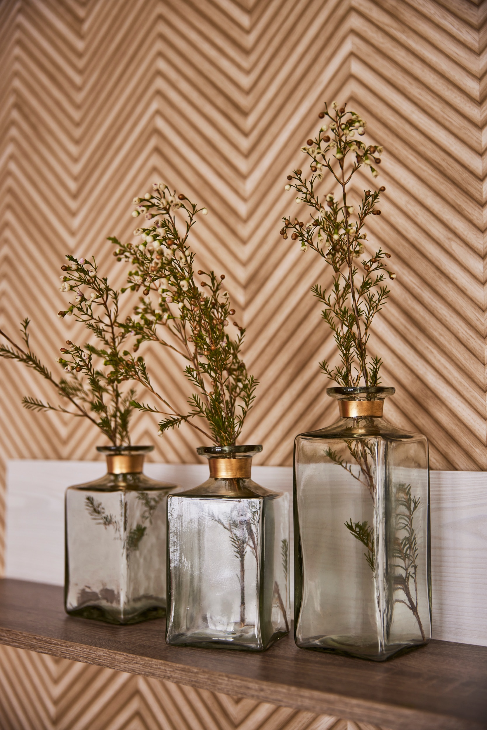 AM Design Vase décoratif »aus klarem Glas« idéal pour petits arrangements floraux ou fleurs isolées