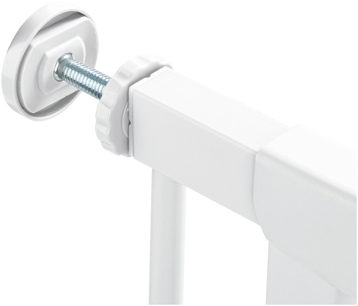 Hauck Türschutzgitter »Clear Step Autoclose 2 Set inklusive Verlängerung 21 cm, White« auch als Treppenschutzgitter verwendbar; 96-101 cm; flacher Durchgang