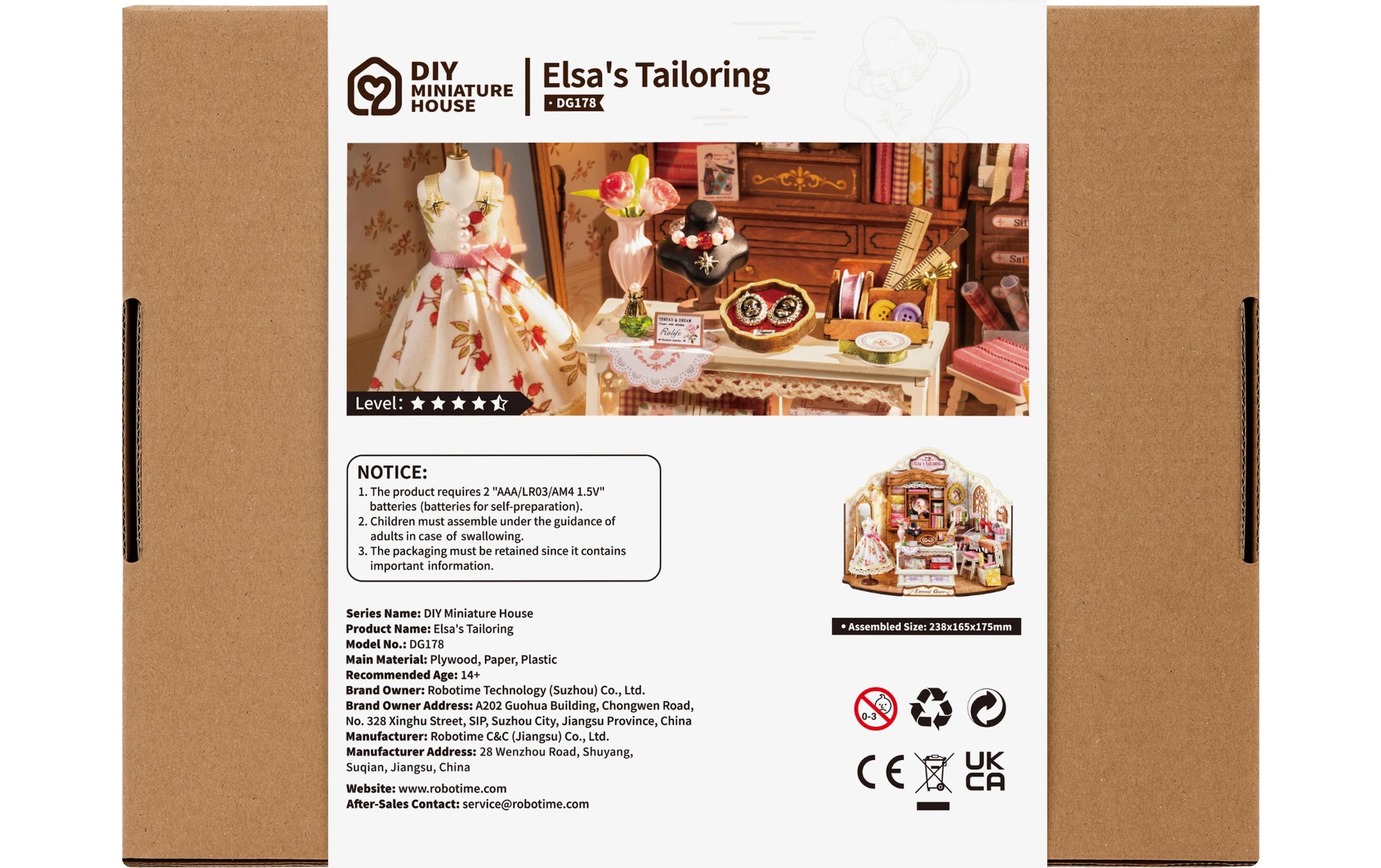   Modellbausatz »Rolife Elsa's Tailoring Vintage Schneideratelier« 266 Stk. tlg.