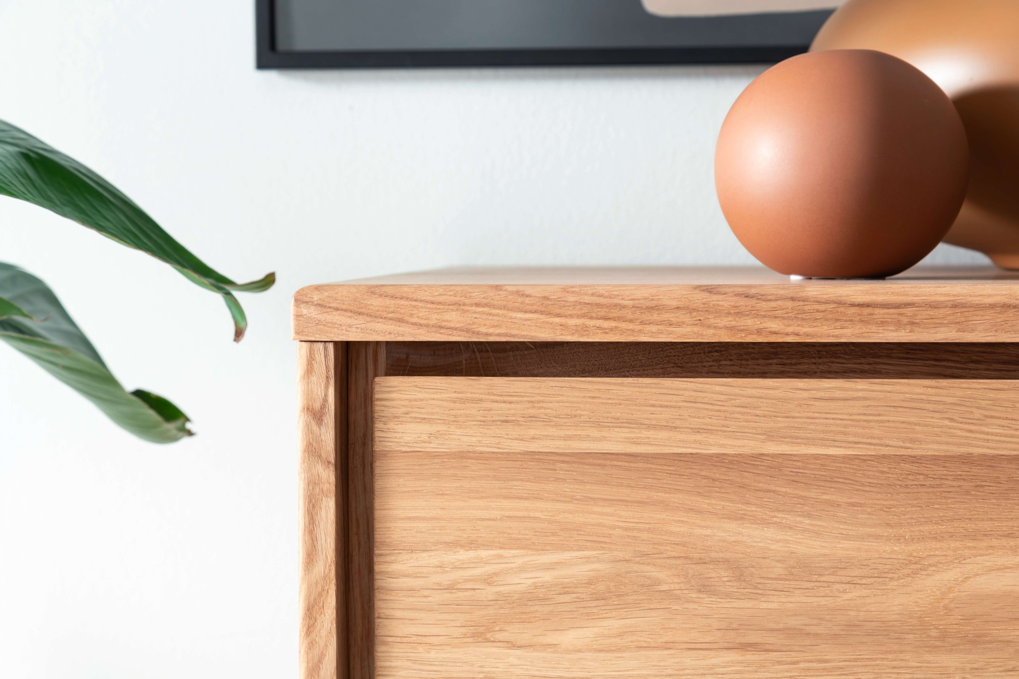 Home affaire Schubkastenkommode »Zetra Schubladenschrank, 3x Schublade/3x Tür mit Soft-Close-Function« Fertig montiert, Eiche Massivholz, Breite 130 cm