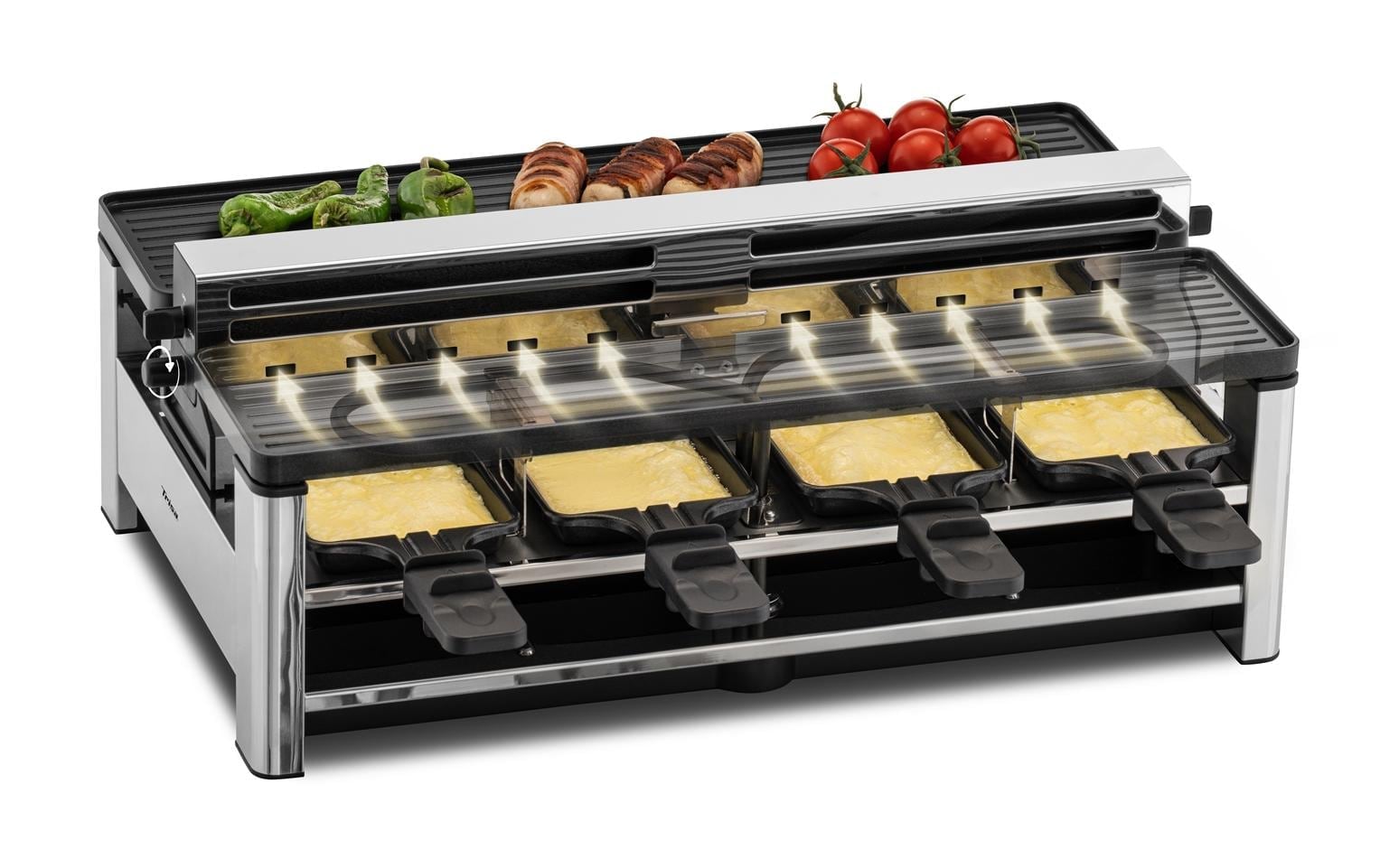 Trisa Raclette »Pure Melt 8 Personen« 8 cuis Raclettepfännchen 1.500 W