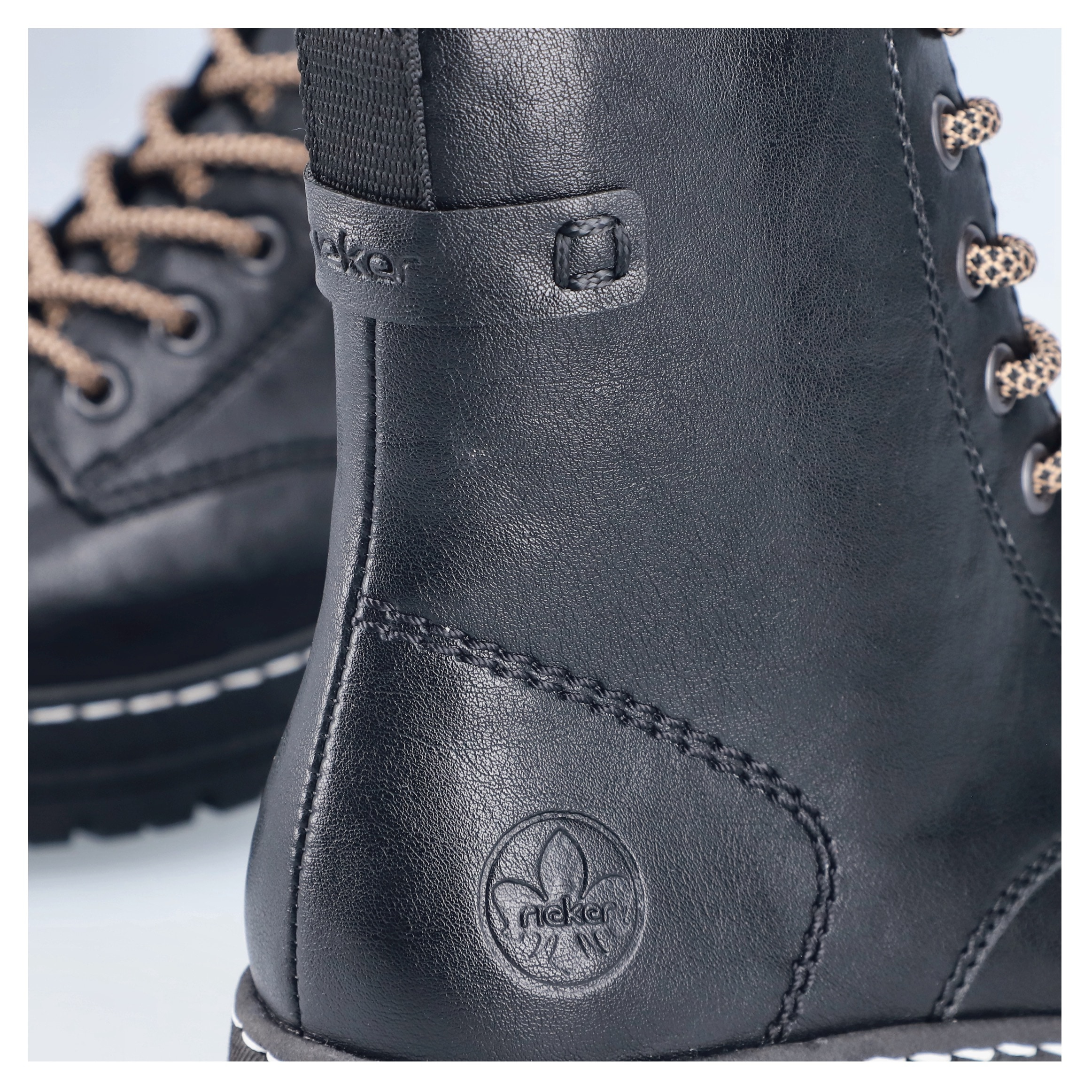 Rieker Schnürstiefelette  Schnürboots, Plateauboots, Profilsohle, mit Innenreissverschluss