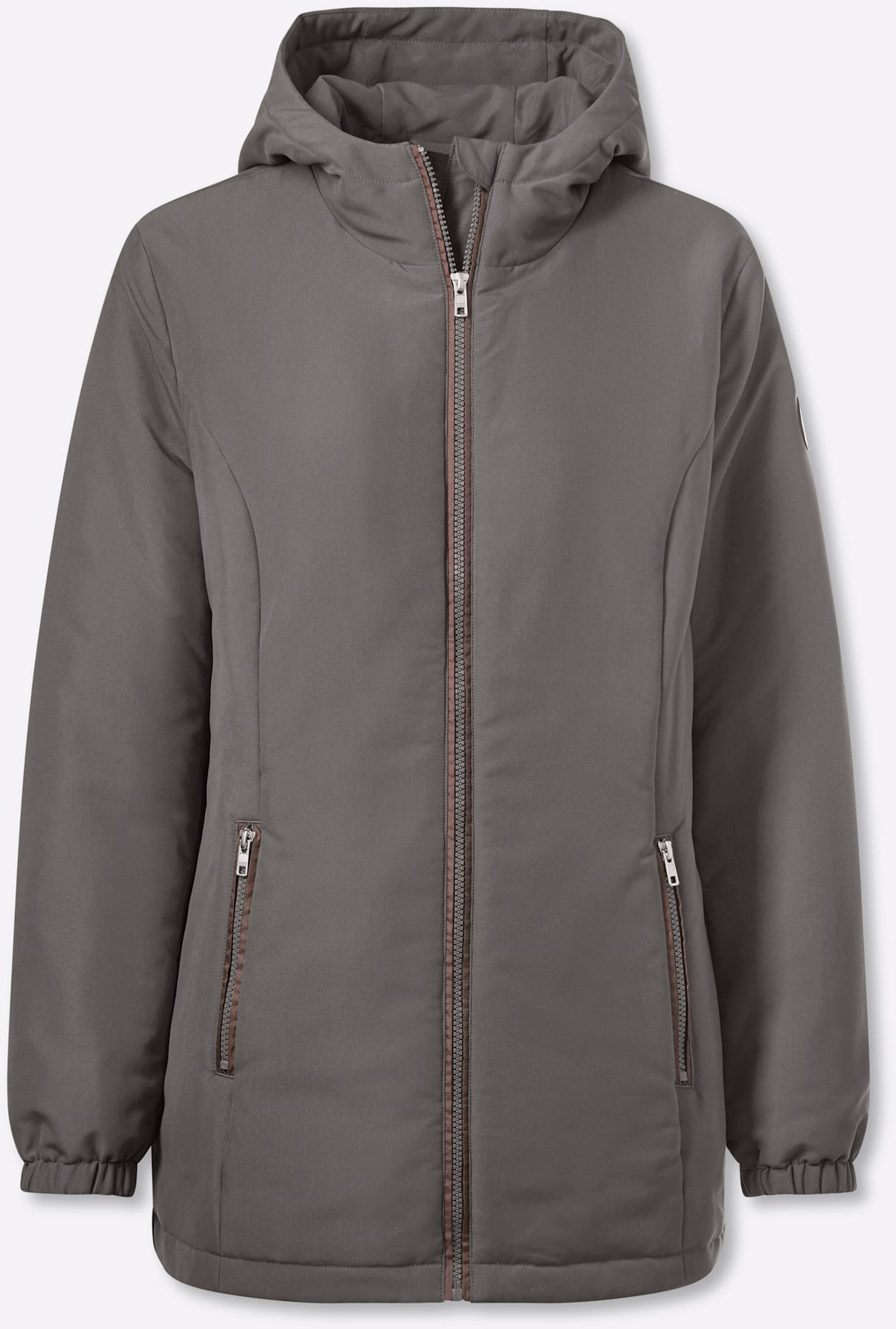 Classic Basics Langjacke mit Kapuze