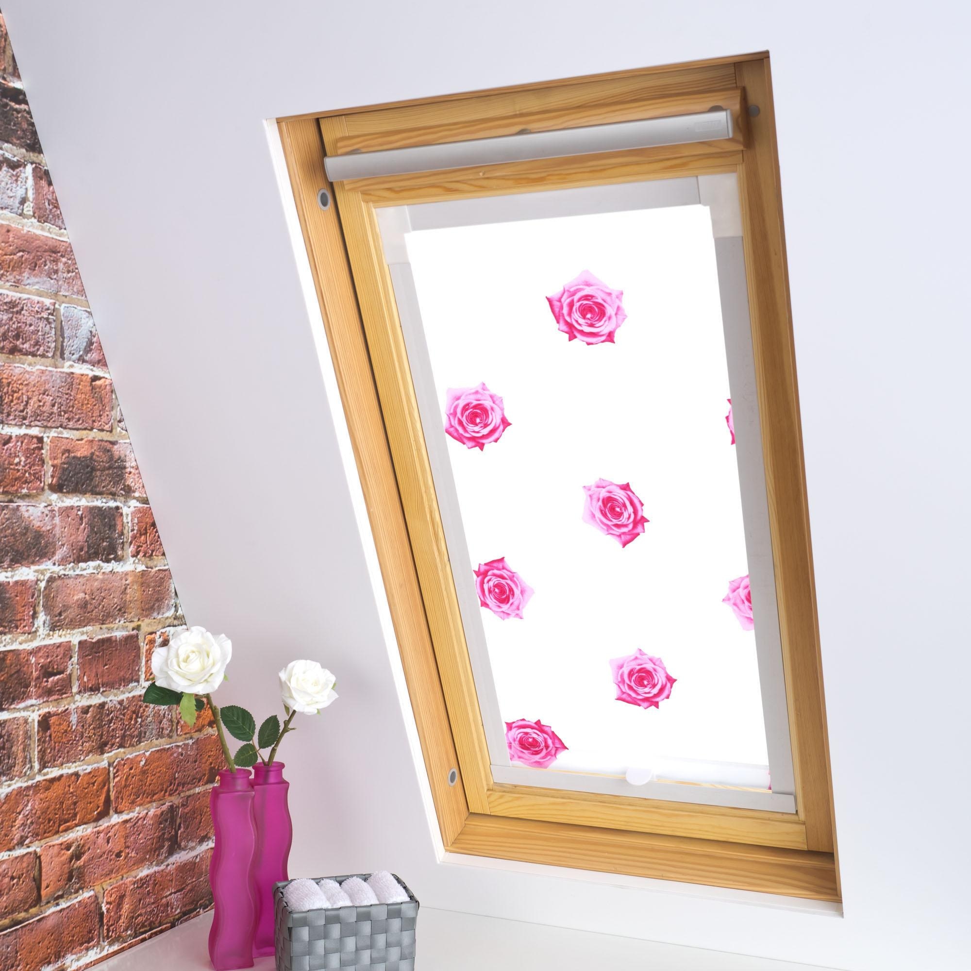 Liedeco Dachfensterrollo »Dekor« Lichtschutz in Führungsschienen Dachfensterrollo Dekor