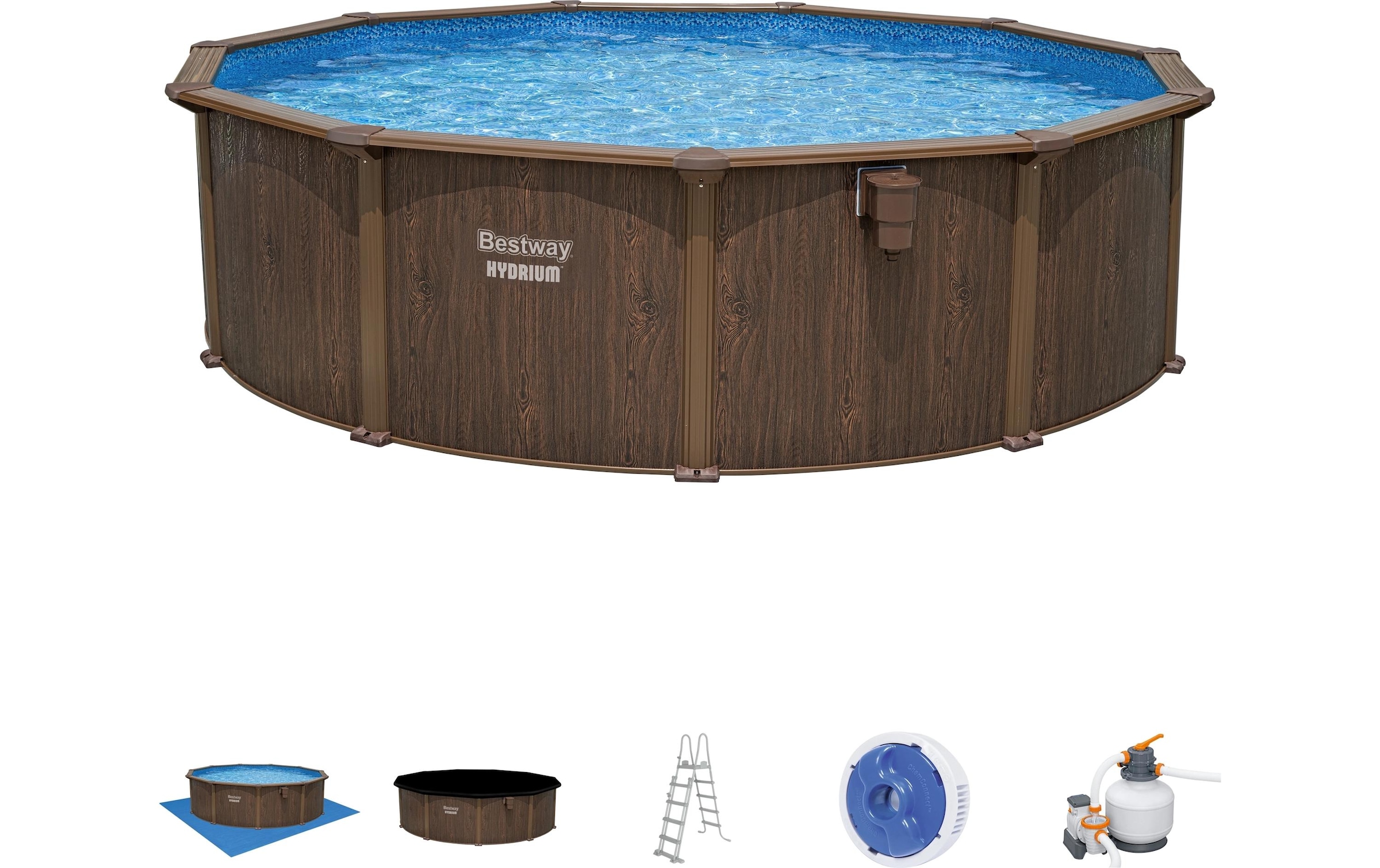 Bestway Piscine »Hydrium Komplett-Set 488 x 132 cm«