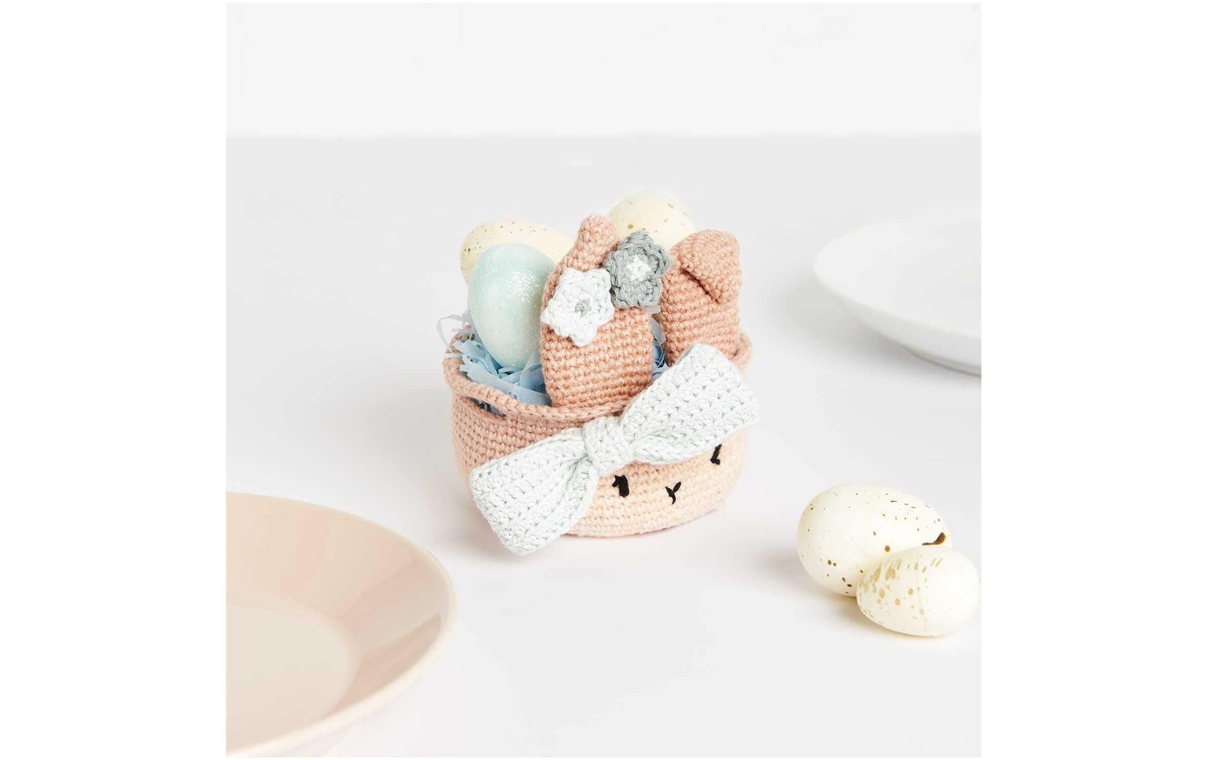 Rico-Design Verlag Set créatif »Häkeln Ricorumi Osterkörbchen, Beige«