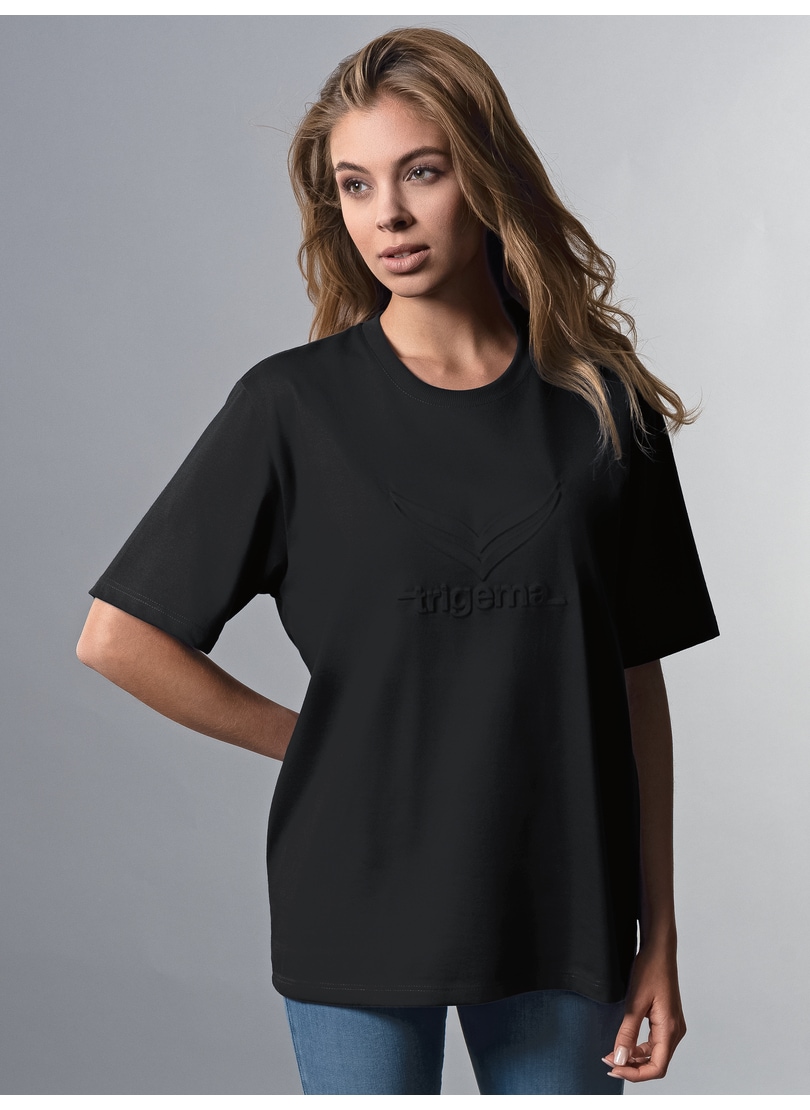 Trigema T-Shirt »TRIGEMA Heavy Oversized T-Shirt mit 3D-Motiv« 1 Stk.