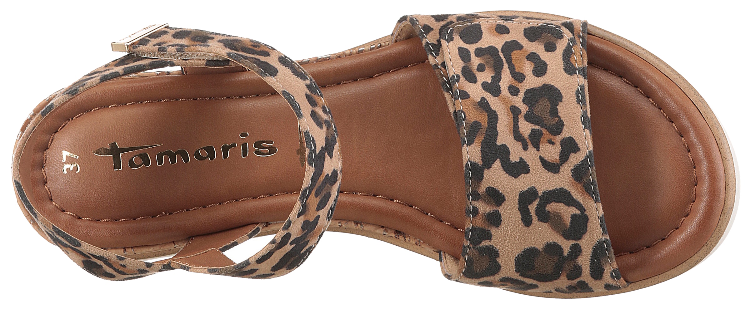 Tamaris Keilsandalette  , Riemchensandale, Sommerschuh in veganer Verarbeitung