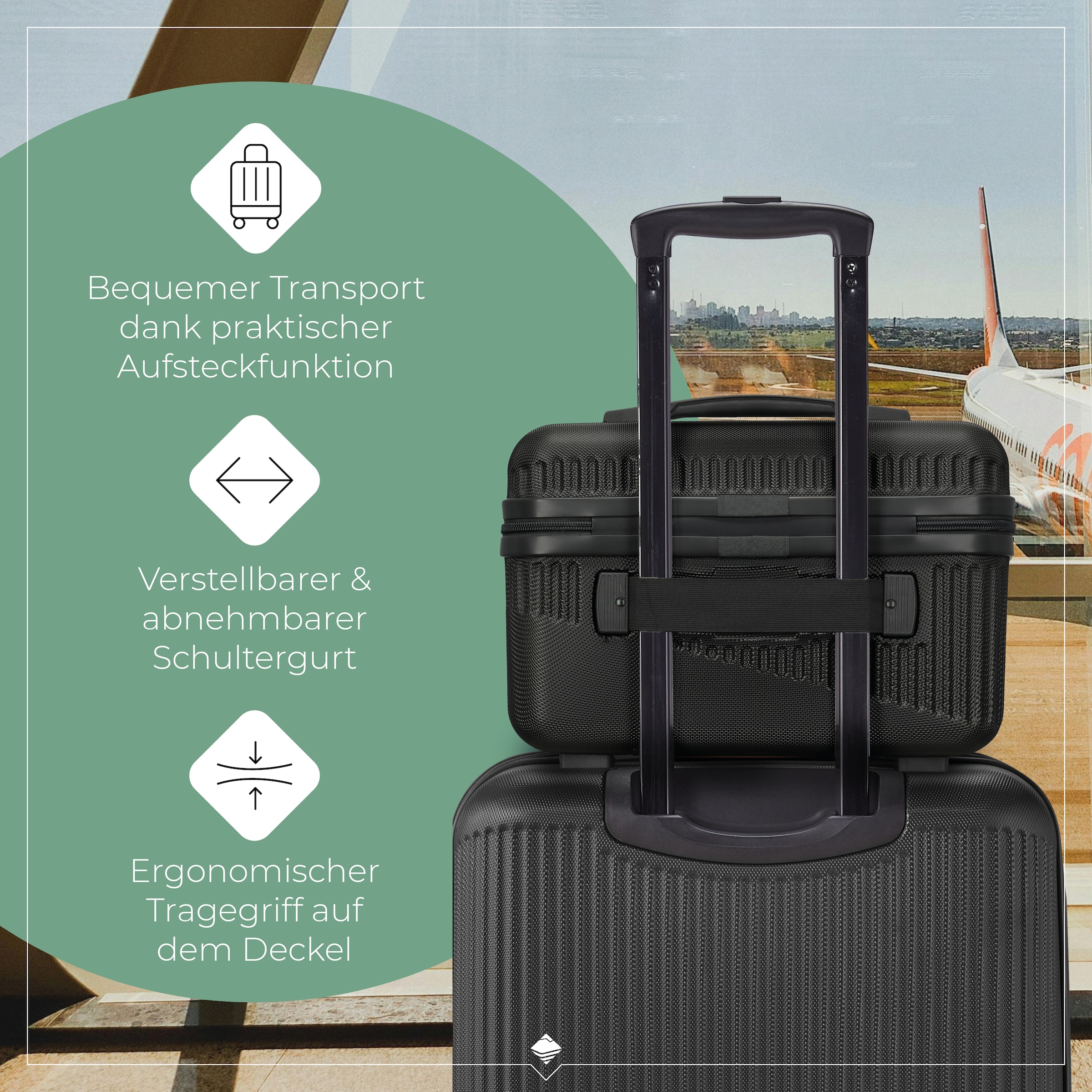 travelite Trousse de beauté »BALI Kosmetikkoffer« avec fonction à clipser et organiseur – idéal pour voyage et quotidien