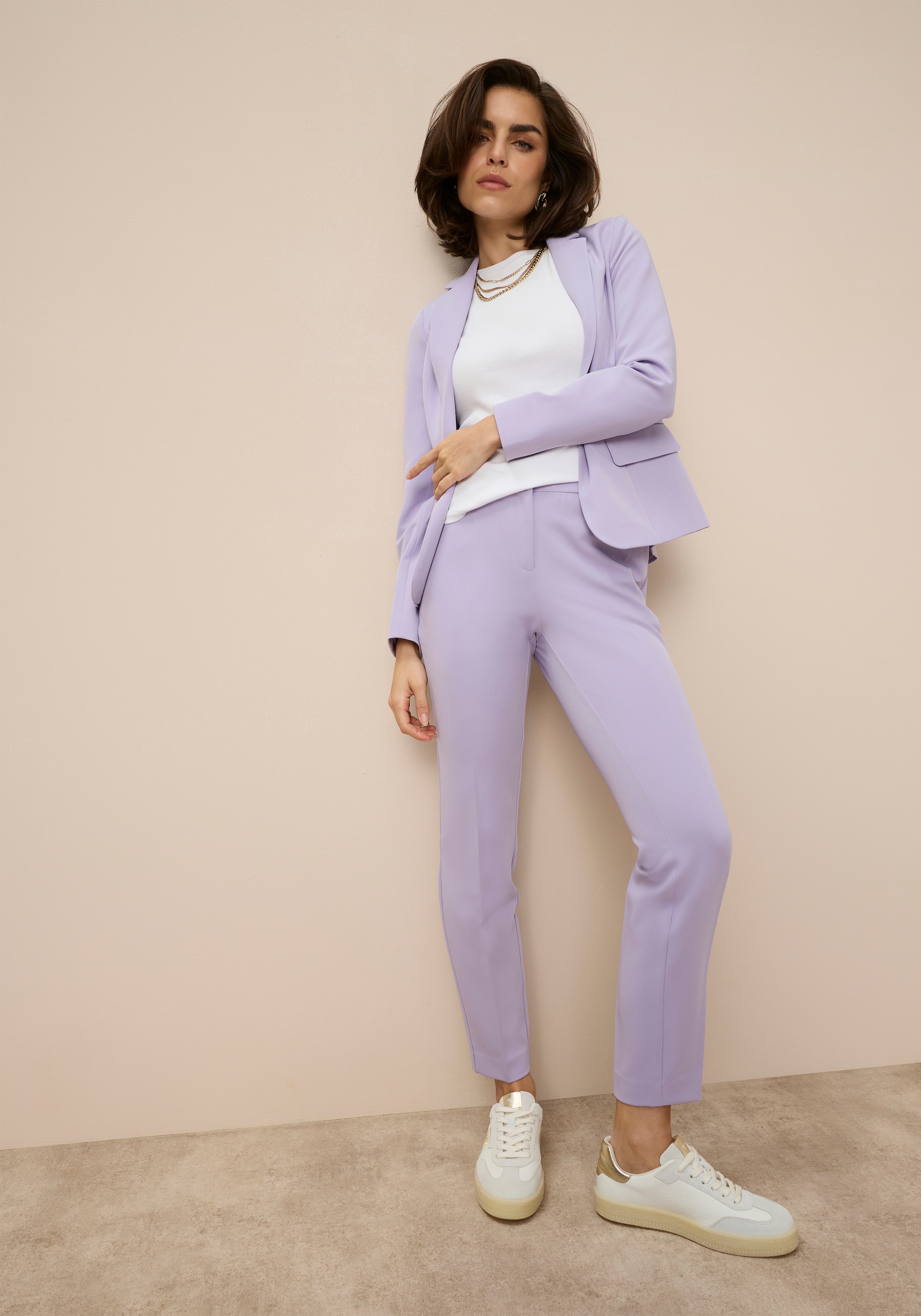 Tamaris Pantalon de costume  in Trendfarben - mit passendem Blazer