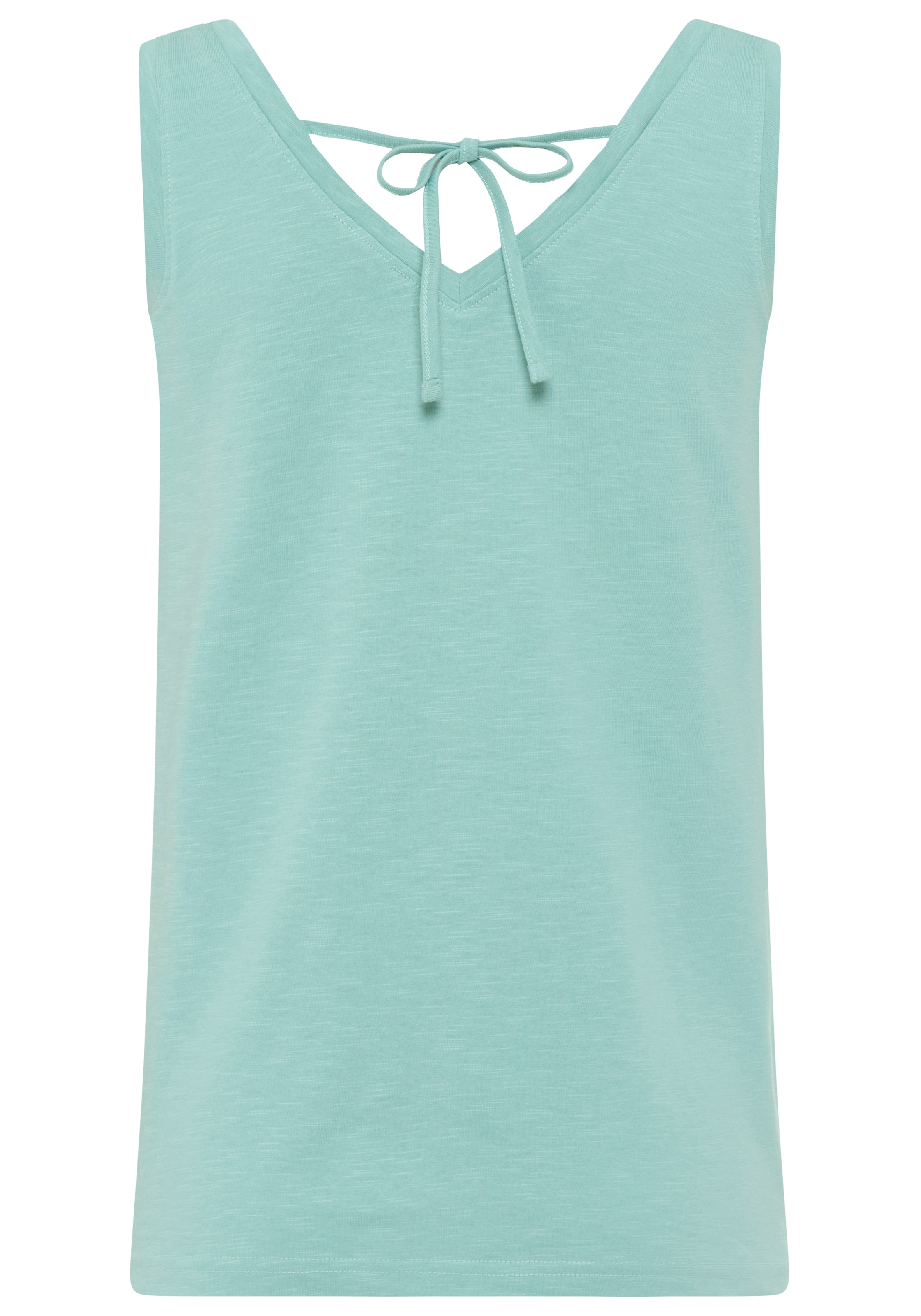 Flashlights Tanktop mit V-Ausschnitt vorne und hinten, hüftlange Schnittform, ärmellos