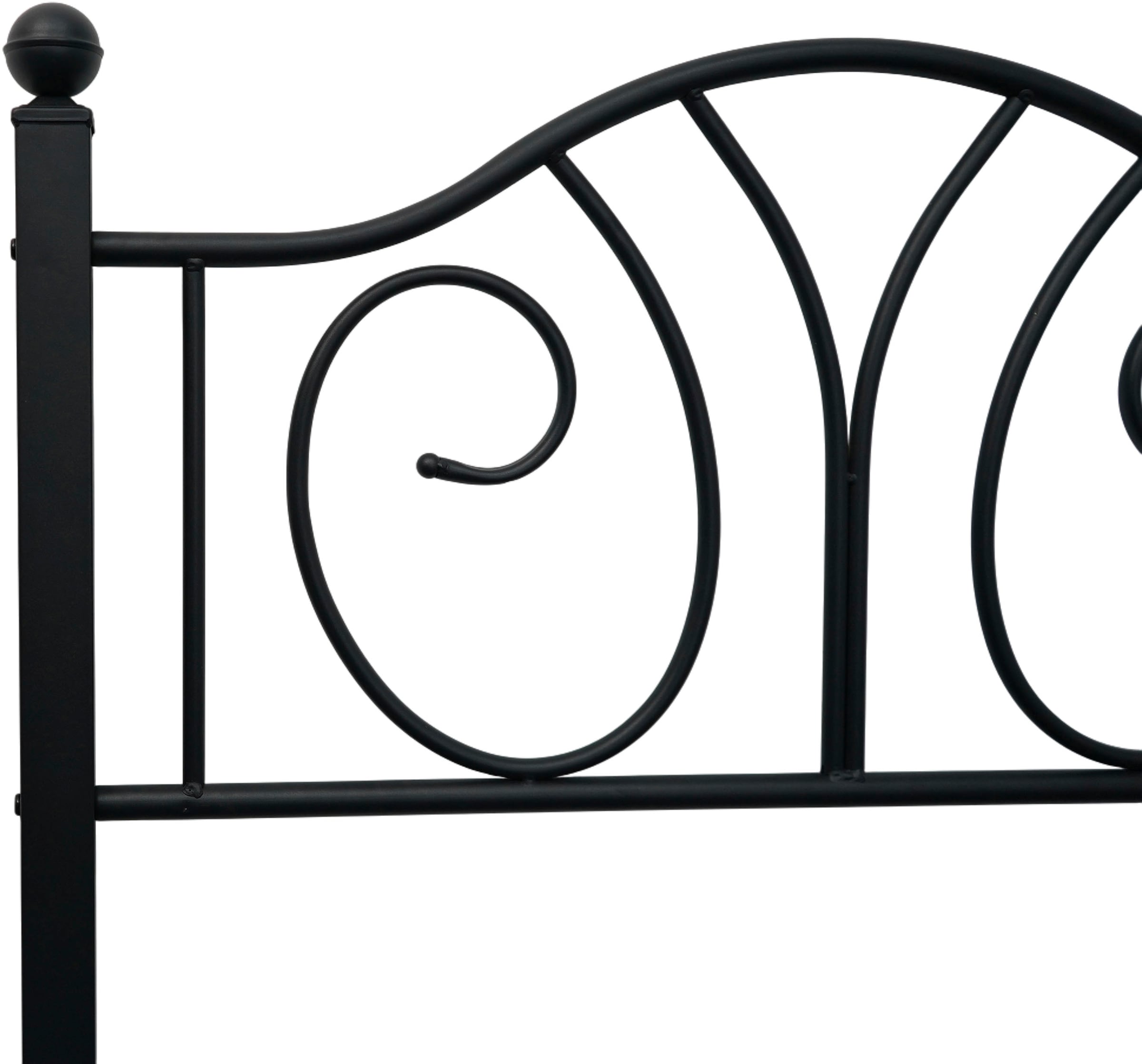 GOODproduct Metallbett »LUND Landhausbett Bett Märchenbett Prinzessinbett« Träume wie im Märchen: Dein romantisches Metallbett in 2 Breiten