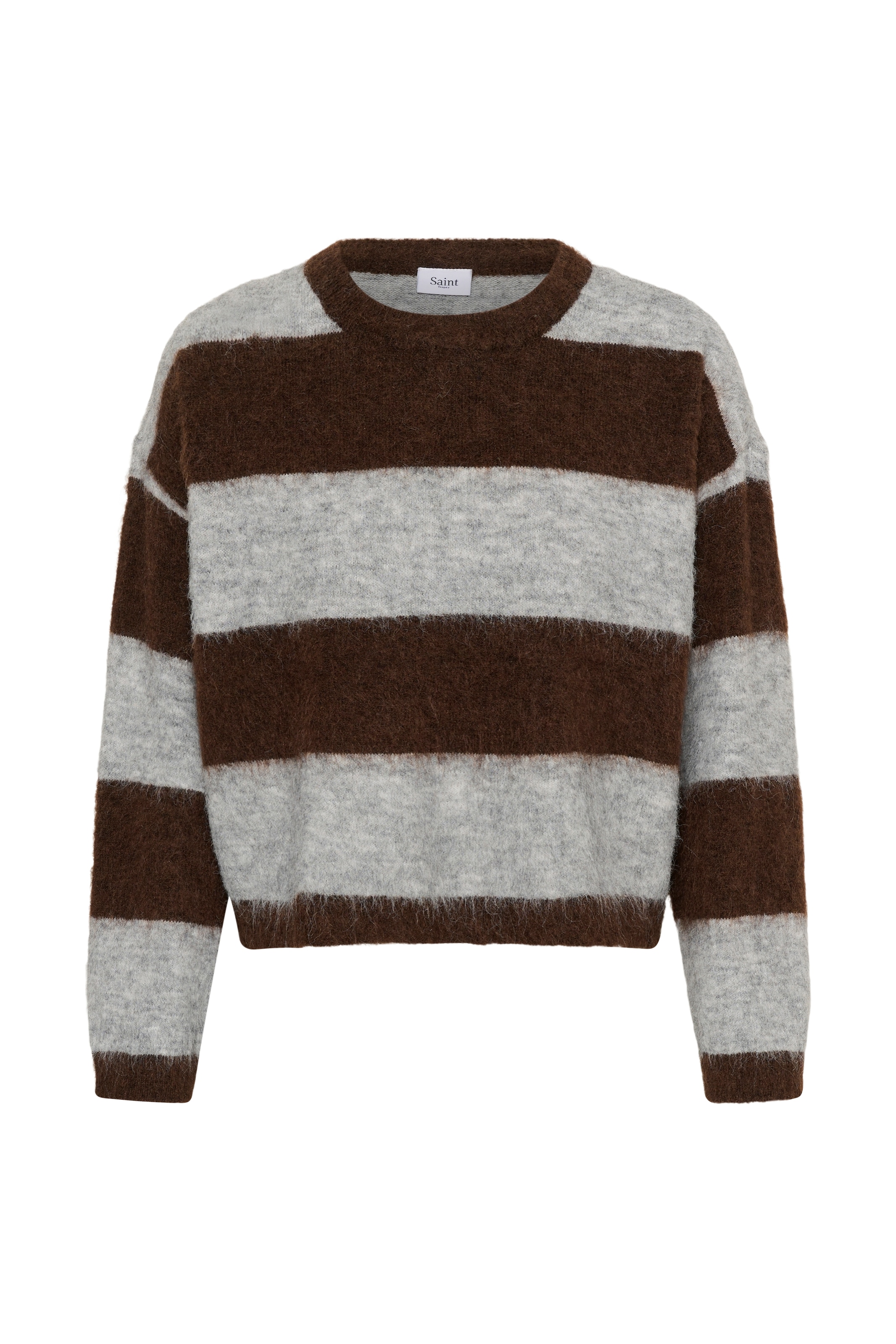 Saint Tropez Pull en tricot »TayzieSZ Pullover« mélange de matériaux, coupe oversize