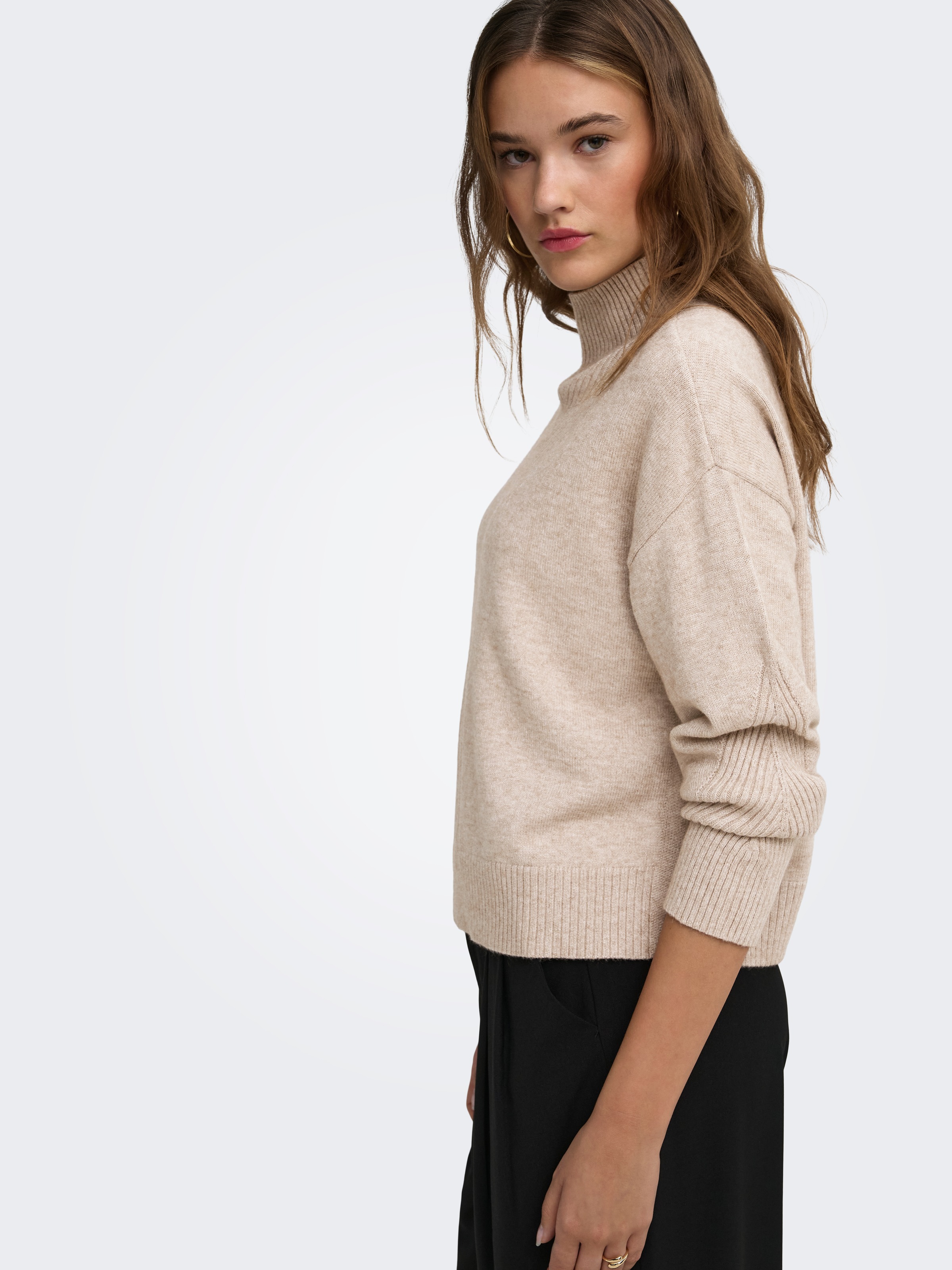 ONLY Pull à col montant »ONLPRINCESS LS HIGHNECK KNT« mélange de viscose