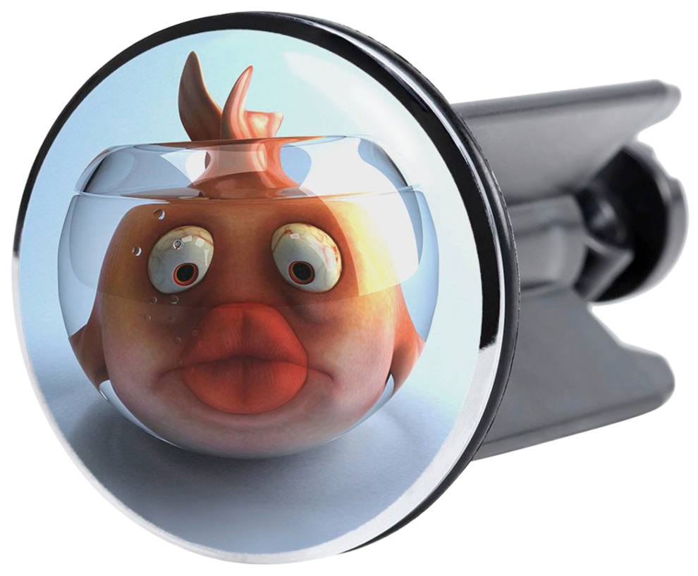 Sanilo Set d'accessoires de salle de bain »Goldfisch« bestehend aus WC-Sitz, Badteppich und Waschbeckenstöpsel