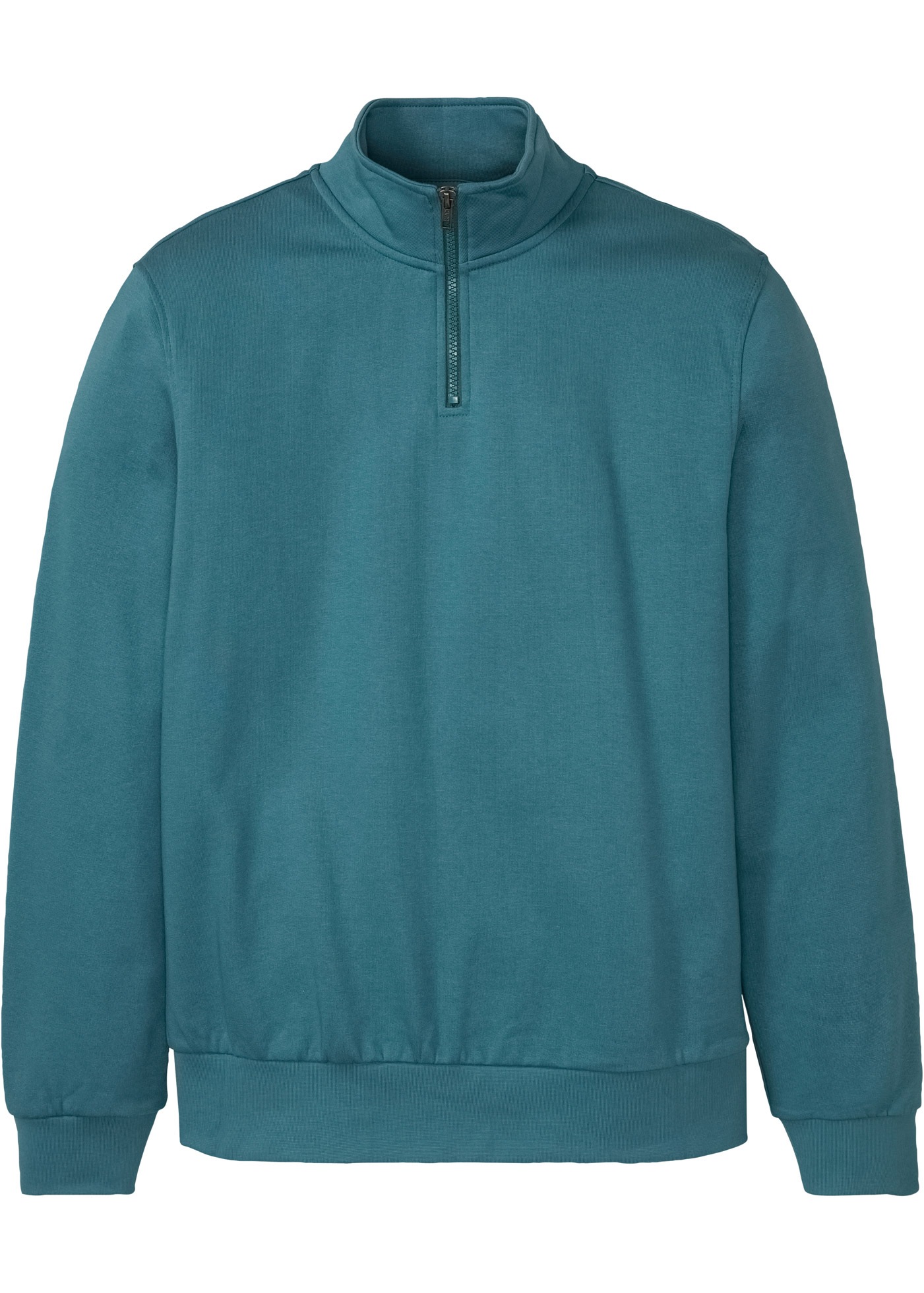 bonprix Sweat-shirt »Sweatshirt mit Troyerkragen«, avec col montant et fermeture éclair courte, Regular Fit, uni

