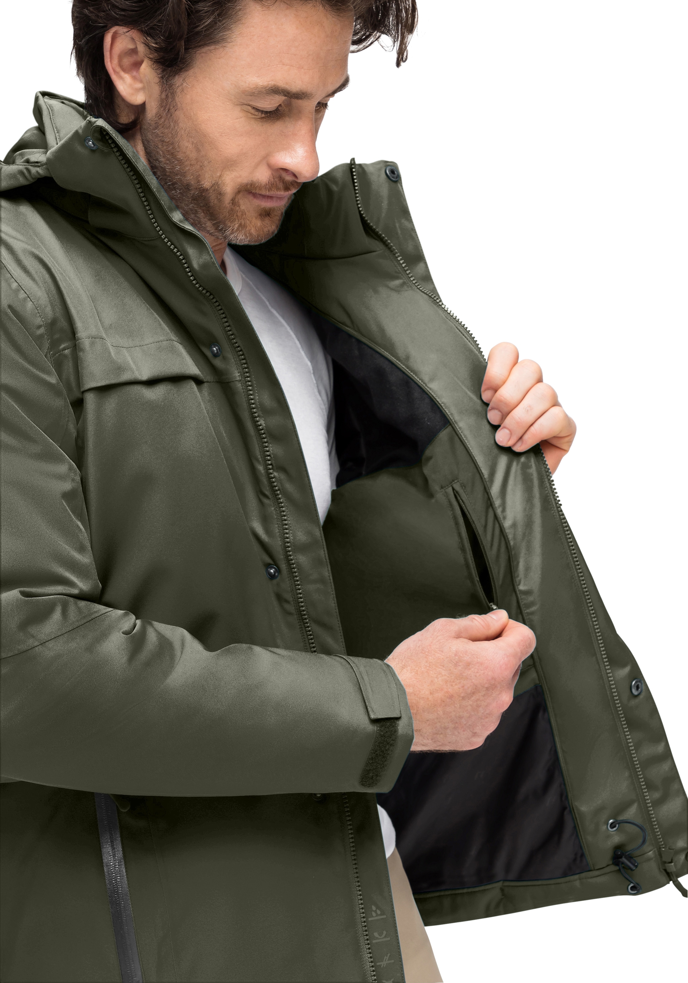 Maier Sports Veste d'hiver »Peyor M« Herren Regenjacke, wattierte Winterjacke, wind/wasserdicht, Reg. Fit